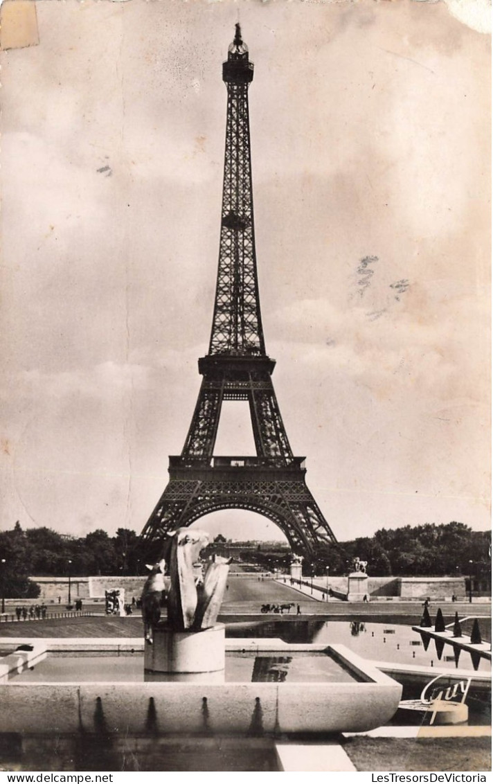 FRANCE - Paris Et Ses Merveilles - Tour Eiffel (1887-1880) - Vue Sur Les Jardins Du Trocadéro - Carte Postale Ancienne - Eiffeltoren