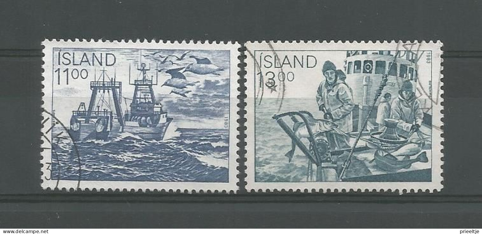 Iceland 1983 Fishing Y.T. 553/554 (0) - Used Stamps