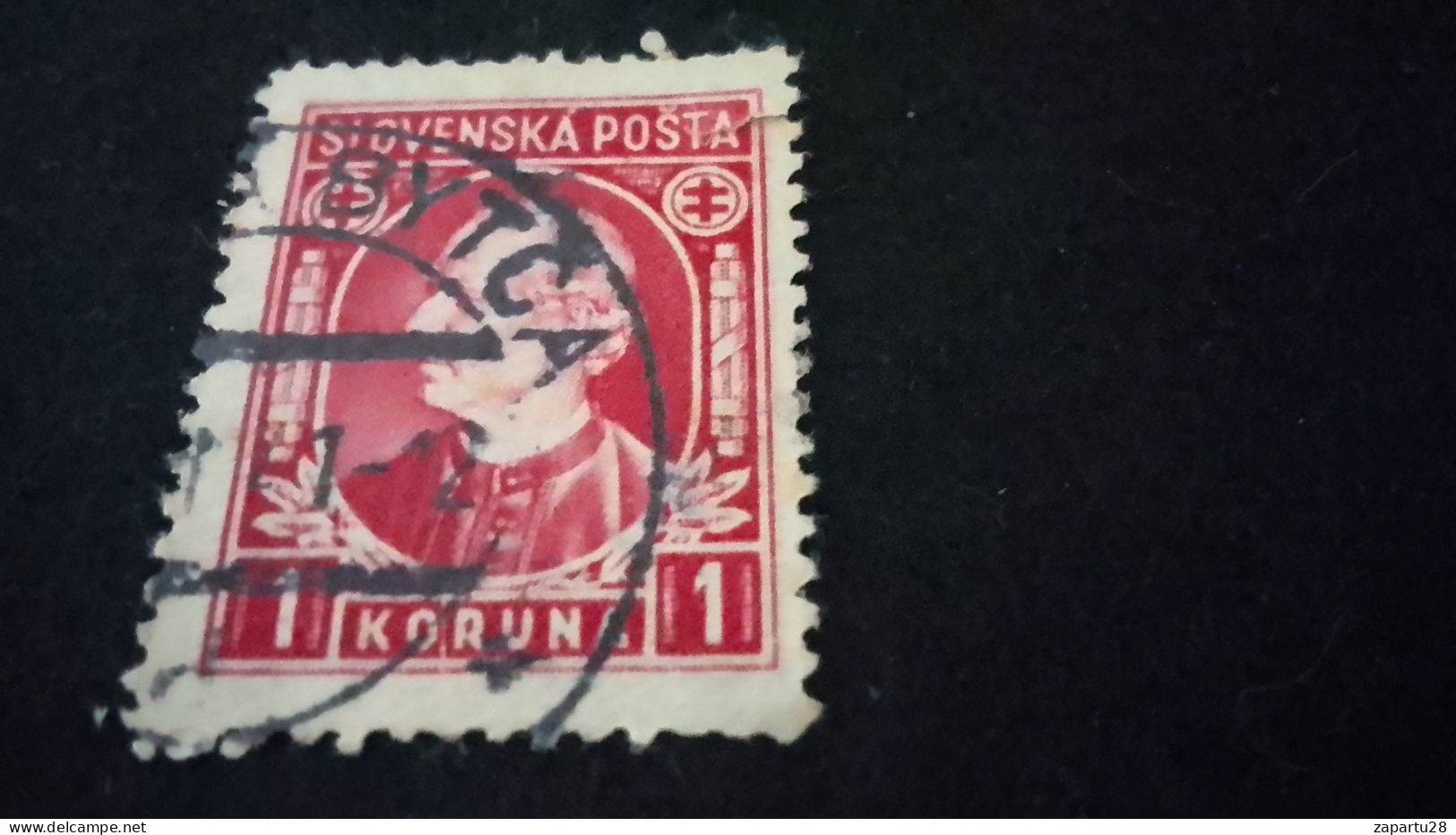 SLOVAKYA-    1939-45 --     1 KORUNA            DAMGALI - Gebruikt