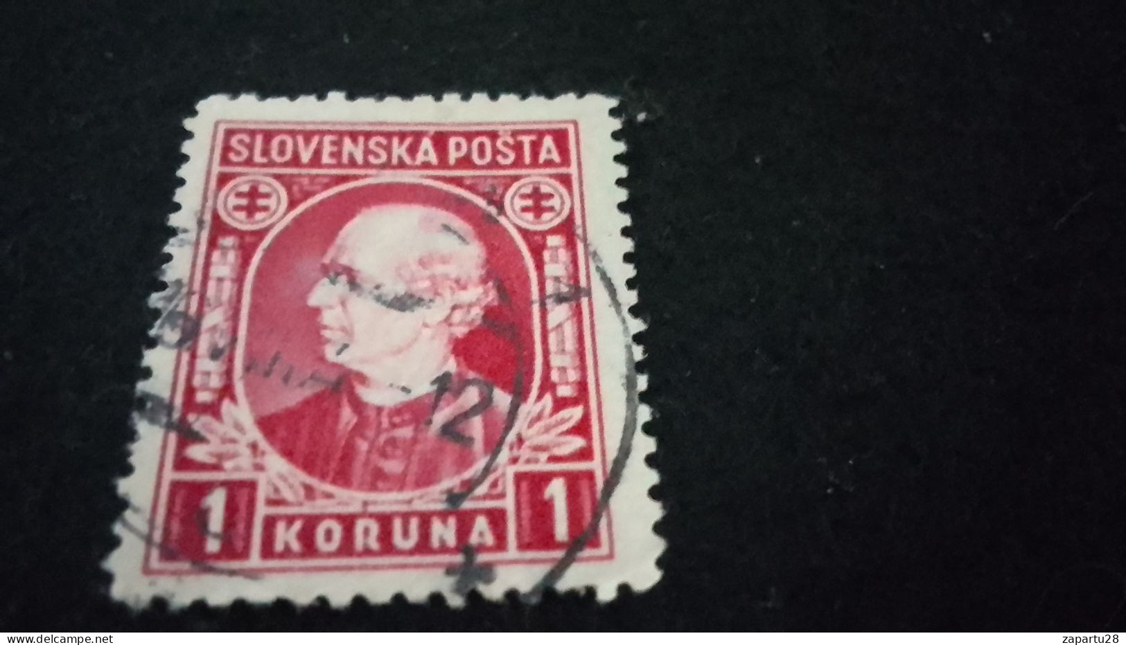 SLOVAKYA-    1939-45 --     1 KORUNA            DAMGALI - Gebraucht