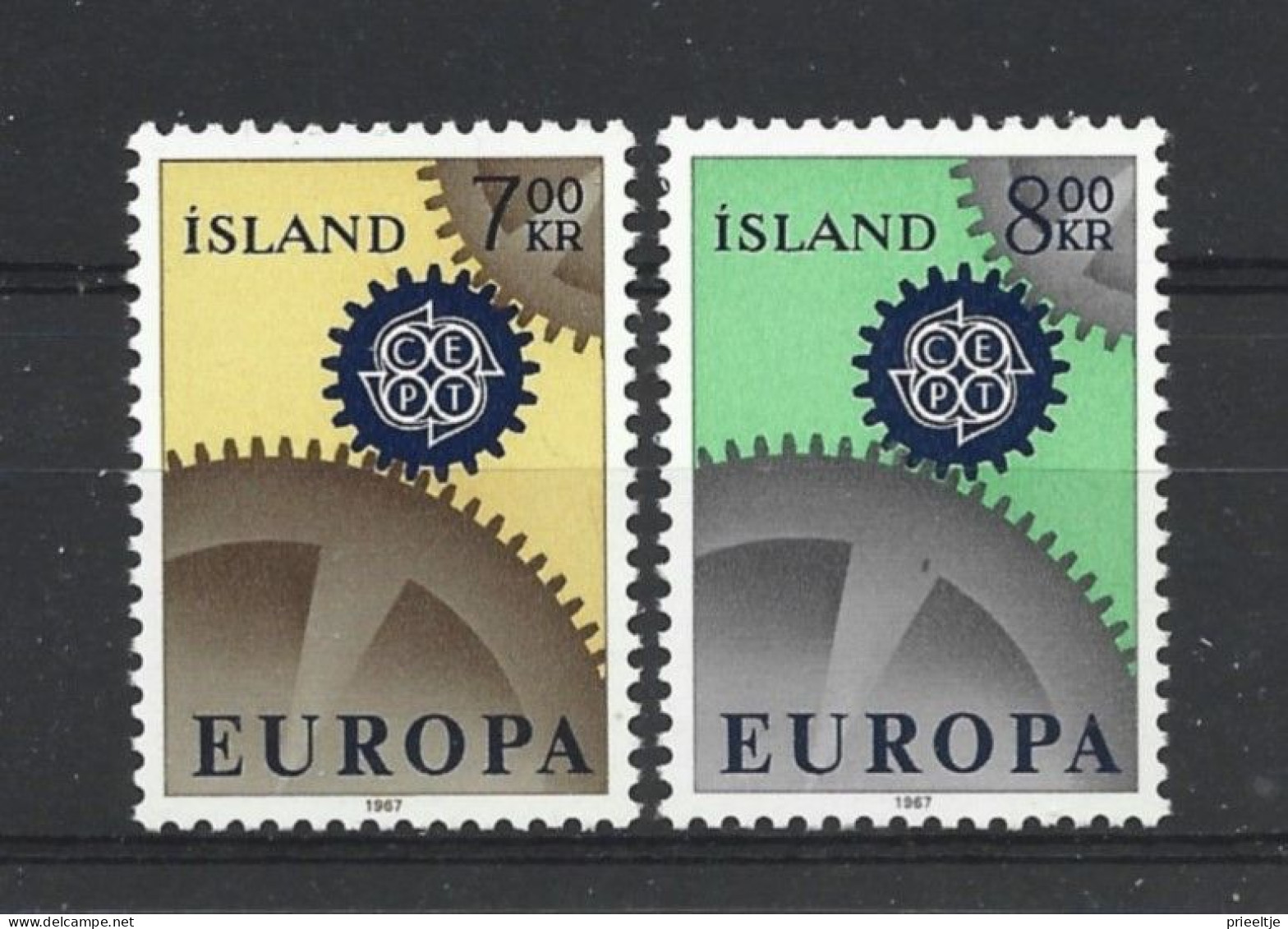 Iceland 1967 Europa Y.T. 364/365 ** - Nuevos