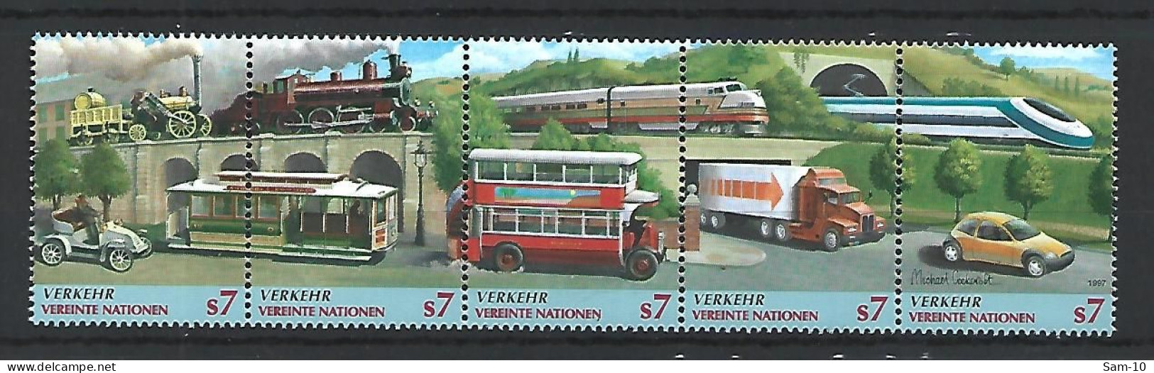 Timbre De Nations Unies Vienne Neuf ** 250 / 254 - Neufs