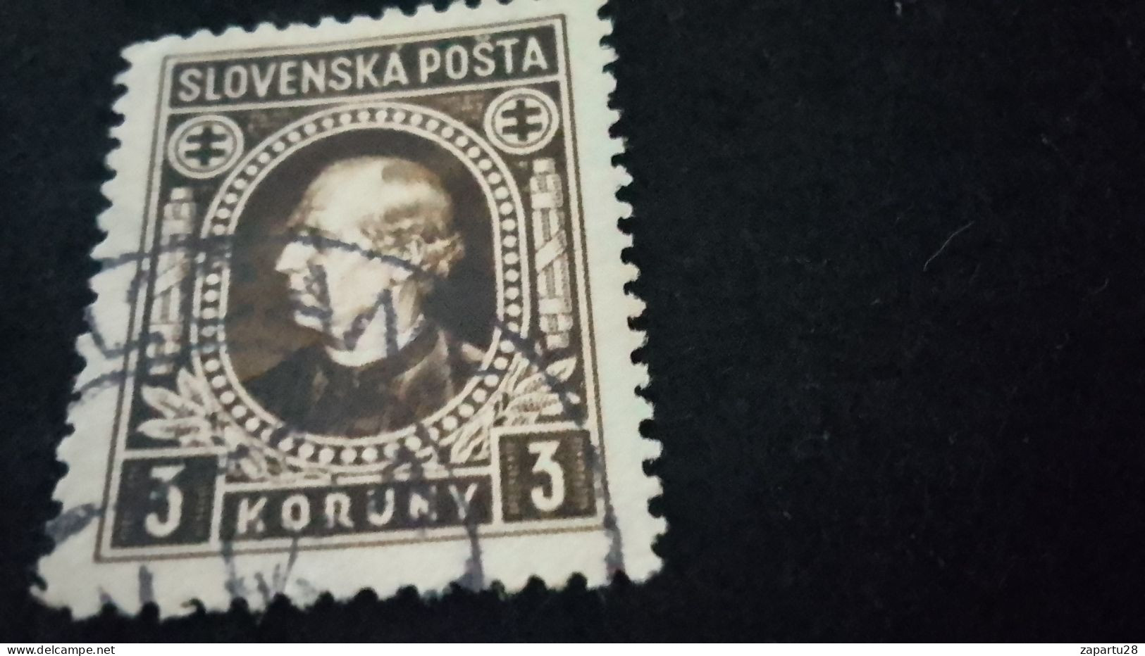 SLOVAKYA-    1939-45 --     3 KORUNY            DAMGALI - Gebruikt