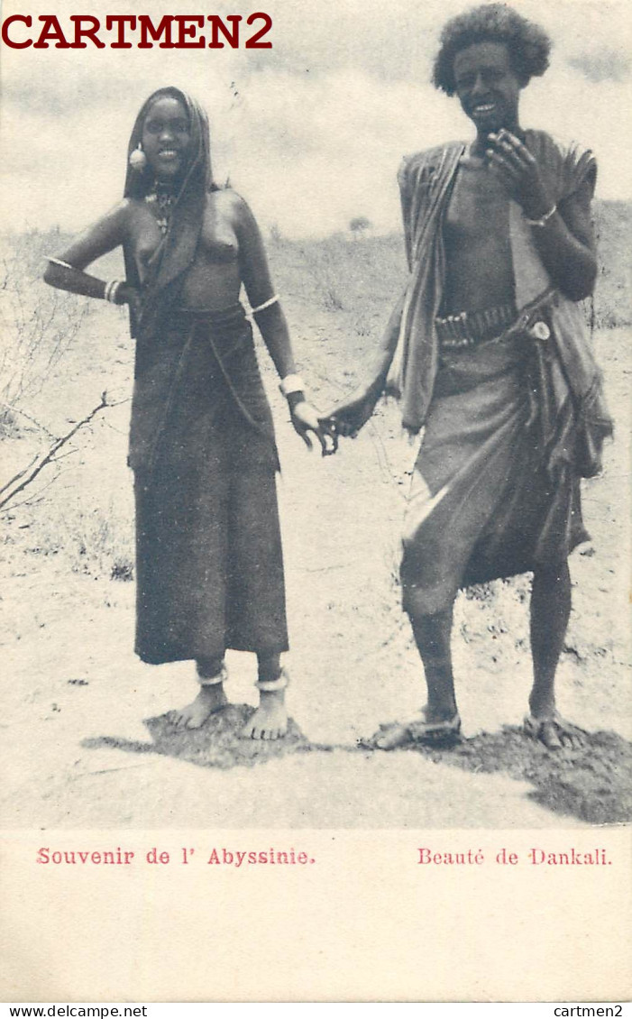 SOUVENIR DE L'ABYSSINIE BEAUTE DE DANKALI EROTISME ETHNIC ETHNOLOGIE AFRIQUE ETHIOPIE  - Etiopia