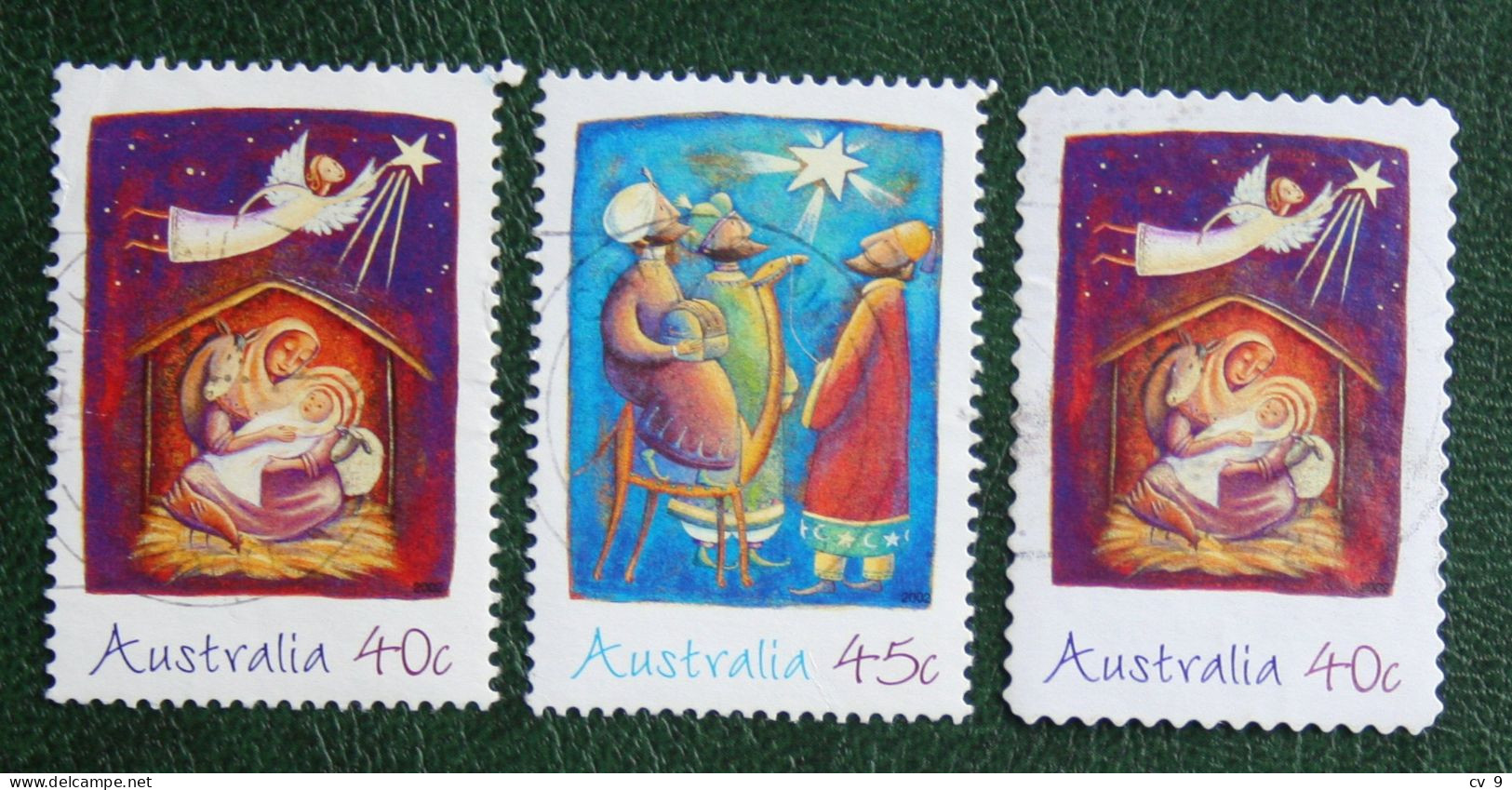 Natale Weihnachten Xmas Noel Kerst 2002 (Mi 2186-2187 2188) Used Gebruikt Oblitere Australia Australien Australie - Usados