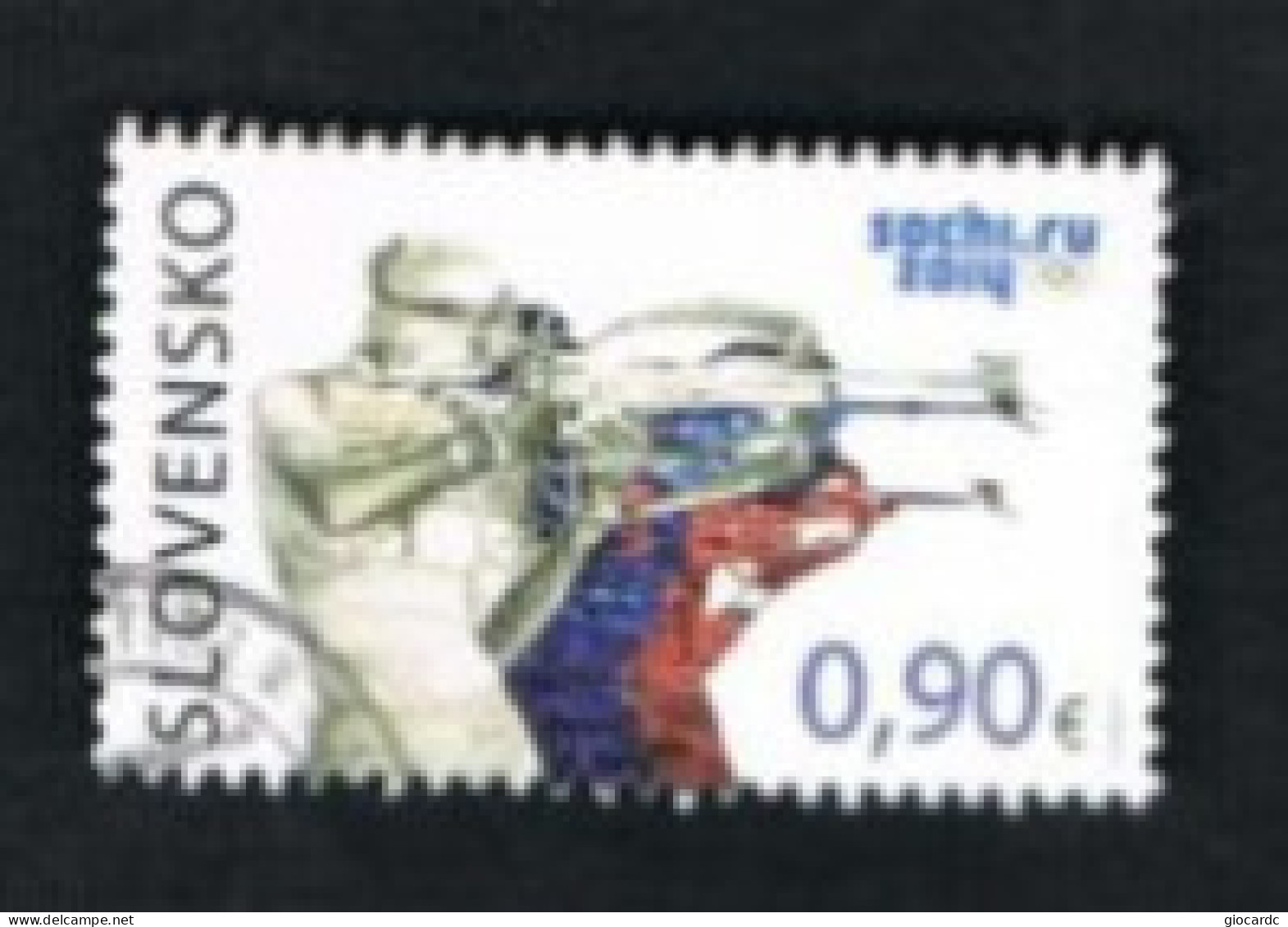 SLOVACCHIA (SLOVAKIA)  -  SG 677  -  2014  OLYMPIC GAMES: BIATHLON    -   USED - Used Stamps