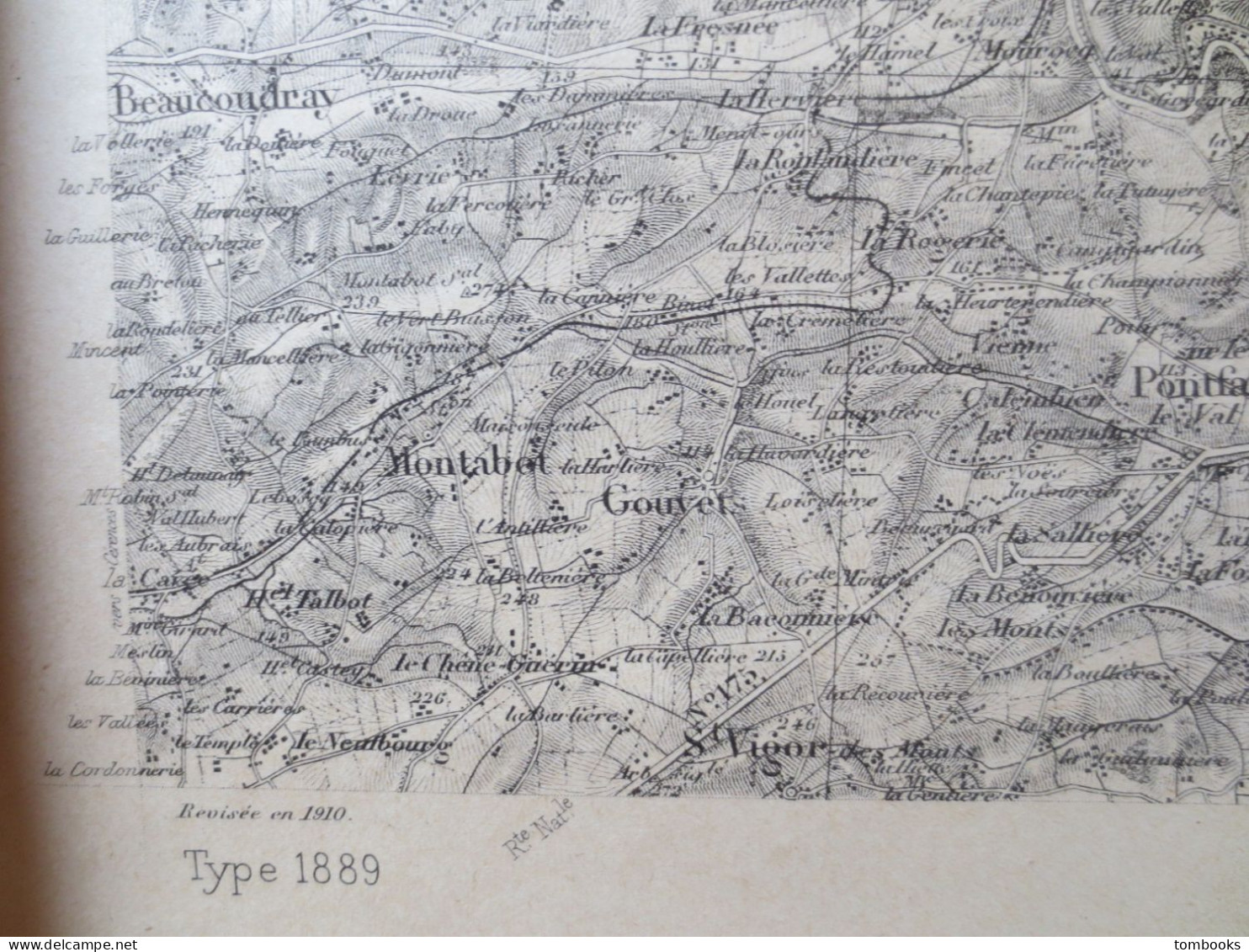 50 - Coutances - Ensemble De 4 Cartes Maritimes Et Terrestres - 1889 Levé 1910 - ABE - - Nautical Charts