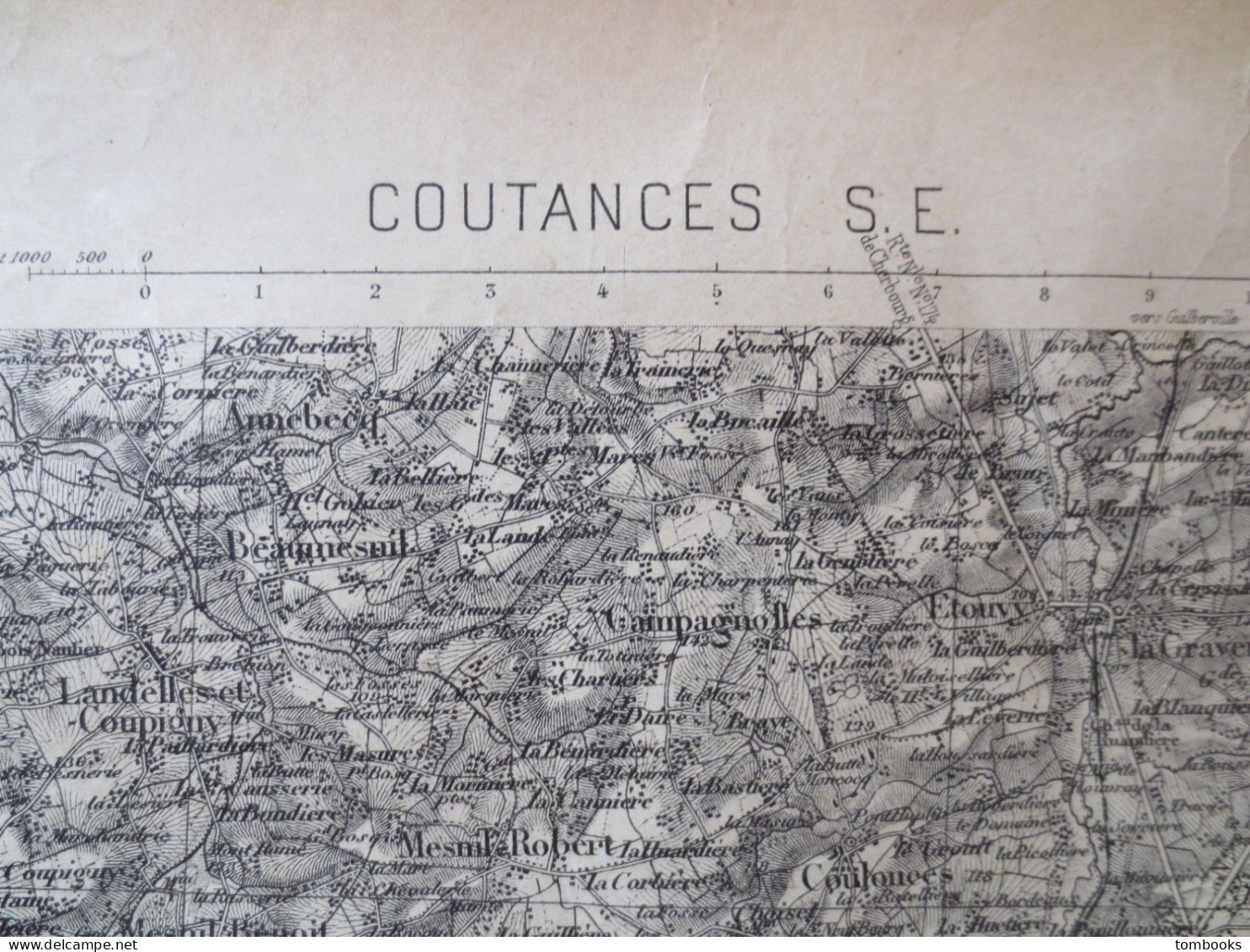 50 - Coutances - Ensemble De 4 Cartes Maritimes Et Terrestres - 1889 Levé 1910 - ABE - - Nautical Charts