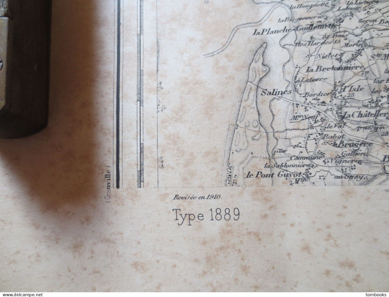 50 - Coutances - Ensemble de 4 cartes Maritimes et Terrestres - 1889 levé 1910 - ABE -