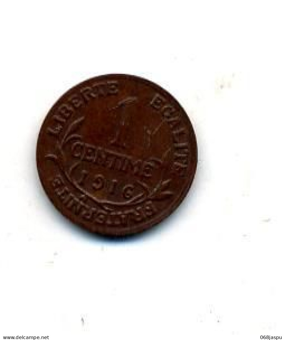 Piece 1 Centimes 1916 - 1 Centime