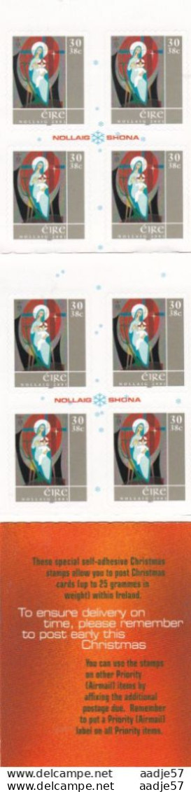 IRLANDE 2001 - CARNET Yvert C1388 - NEUF** MNH - Noël, Christmas 24 Stamps Compleet - Markenheftchen