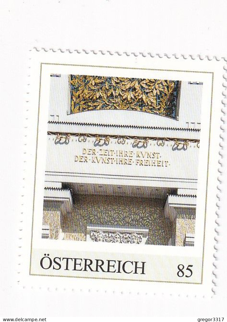 ÖSTERREICH - 125 Jahre SECESSION  - Der ZEIT Ihre KUNST Joseph Maria Olbrich Personalisierte Briefmarke ** Postfrisch - Timbres Personnalisés