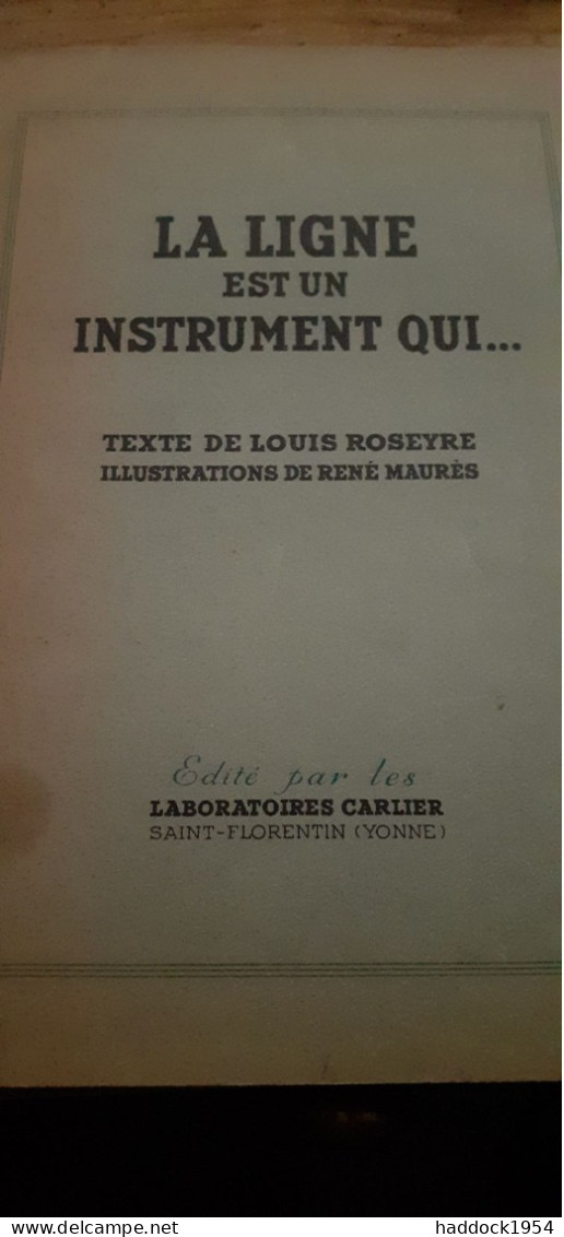 Les 8 opuscules LOUIS ROSEYRE RENE MAURES laboratoires carlier 1935-1936