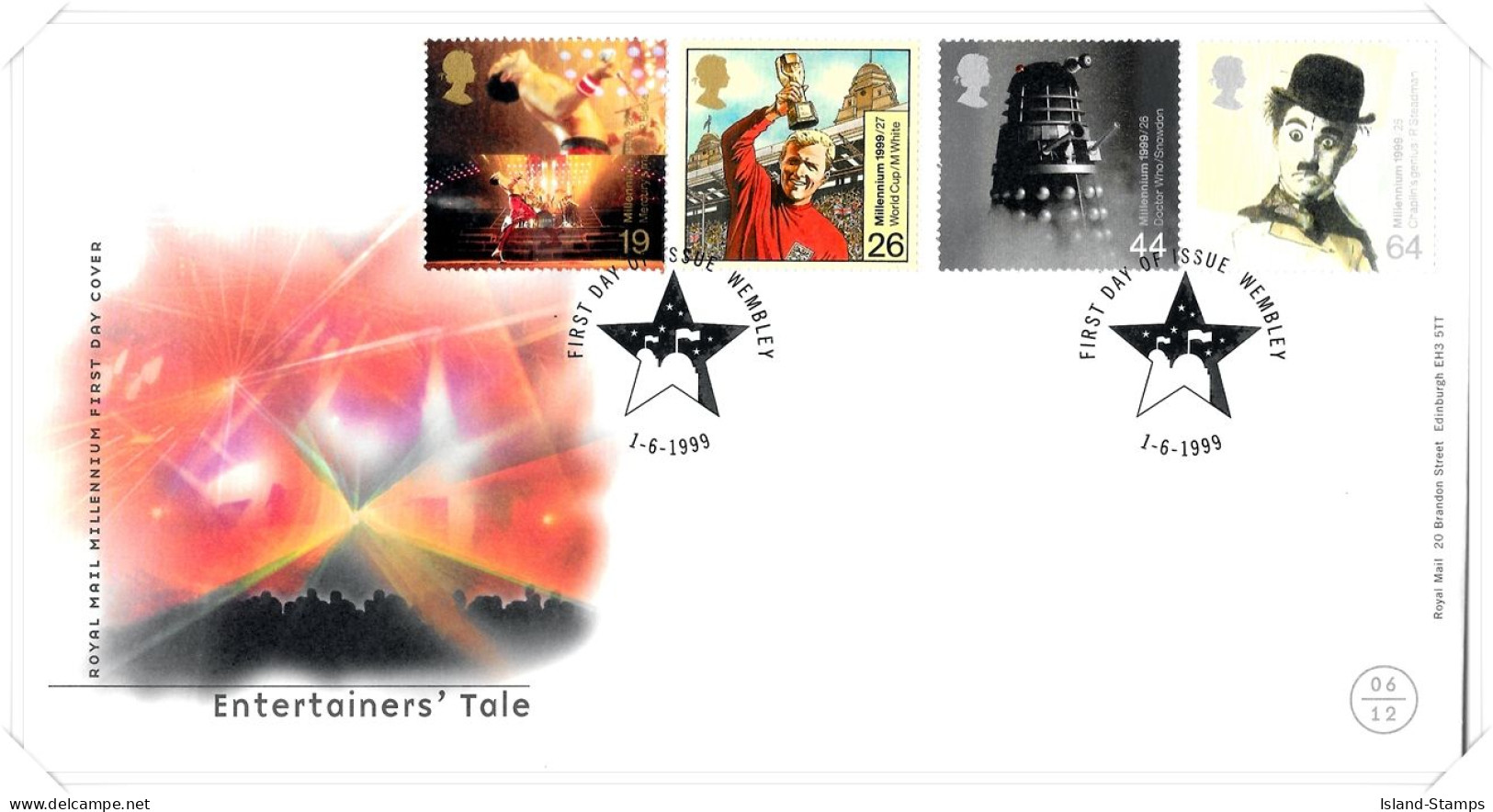 1999 Entertainers Tale (2) Unaddressed FDC Tt - 1991-2000 Em. Décimales