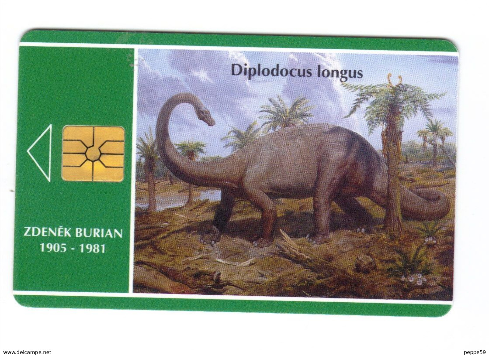 Carta Telefonica Rep. Ceca - Diplodocus -  Carte Telefoniche@Scheda@Schede@Phonecards@Telecarte@Telefonkarte - Tsjechië