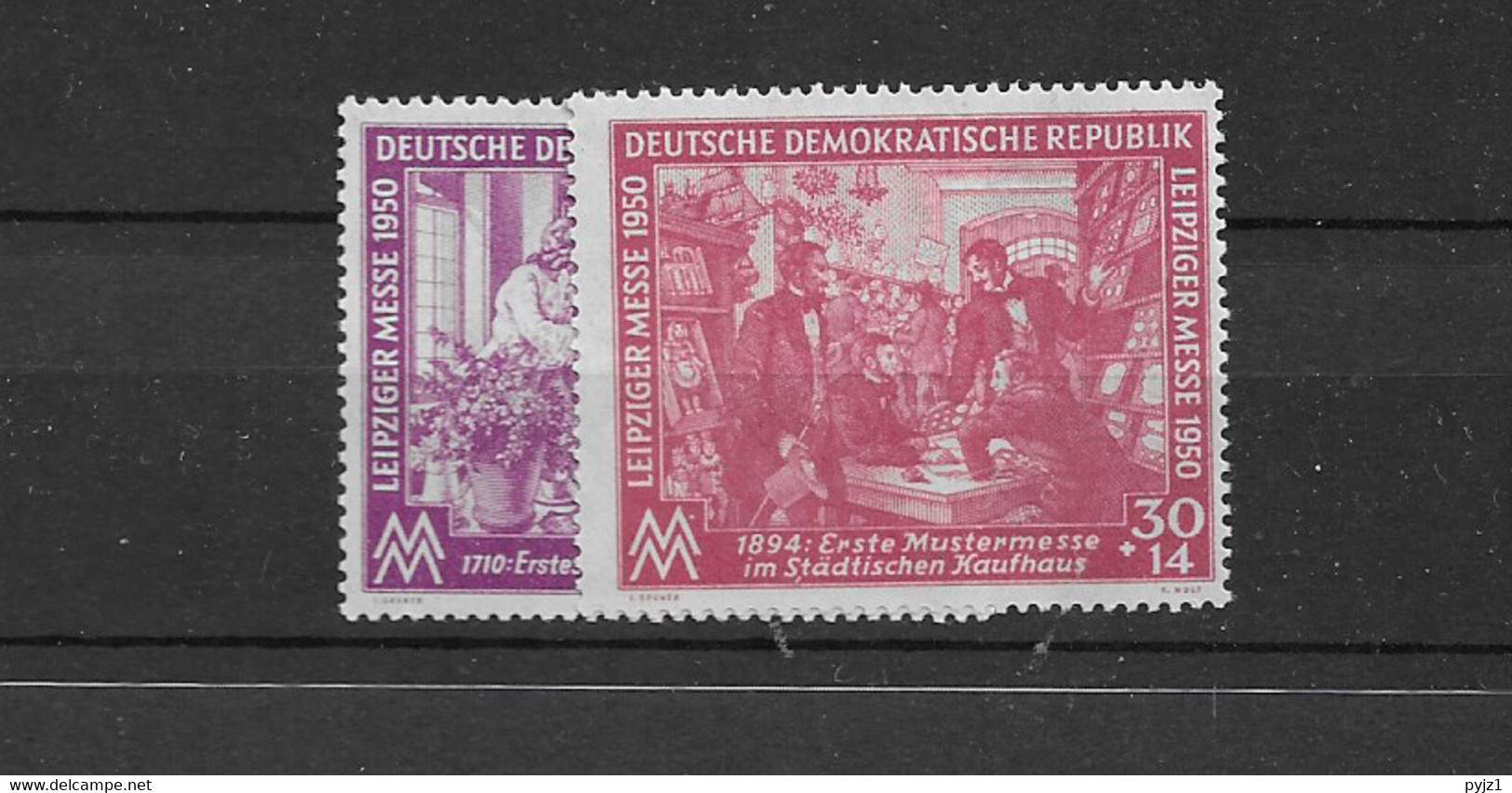 1950 MNH DDR Mi 248-49 Postfris** - Neufs