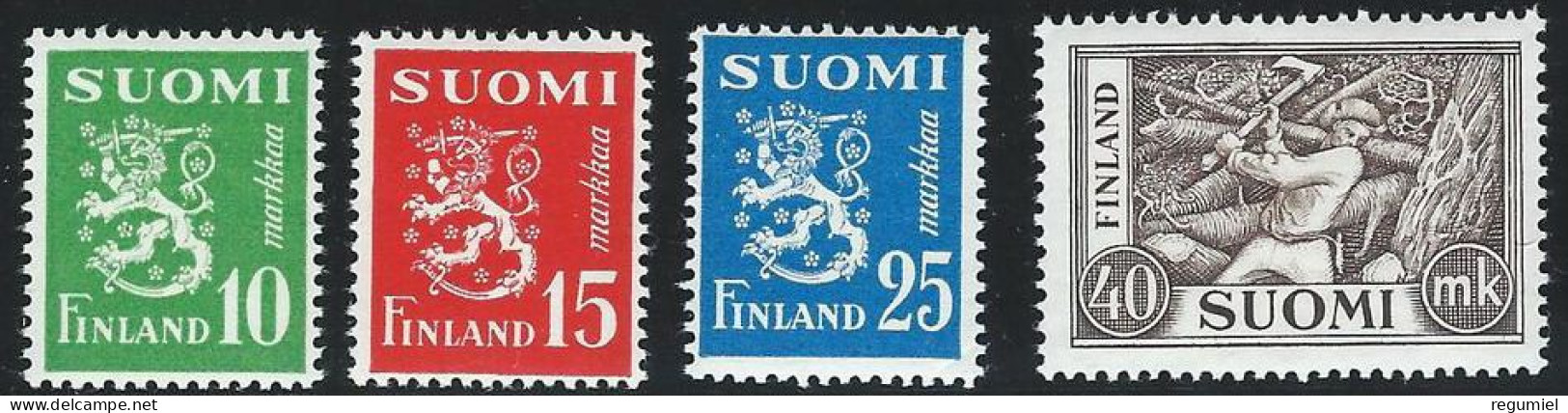 Finlandia 0384/387 ** MNH. 1952 - Nuevos