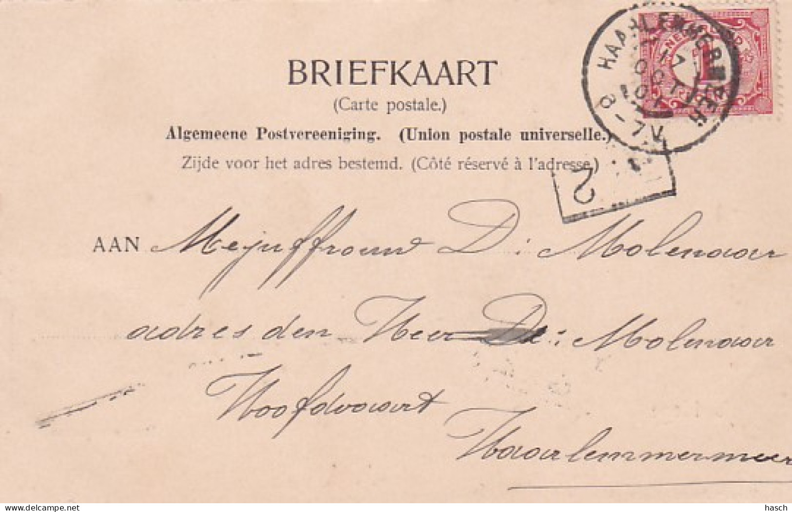 26101's Hage, Regentesselaan. (poststempel 1901) - Den Haag ('s-Gravenhage)