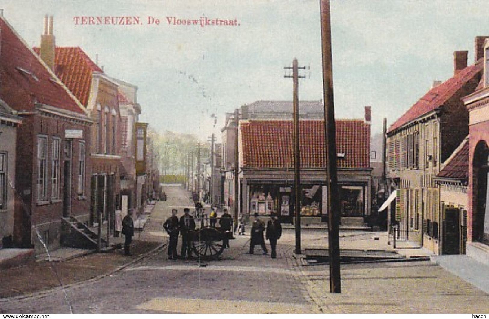 26103Terneuzen, De Vlooswijkstraat – 1912(linksonder Een Vouw) - Terneuzen