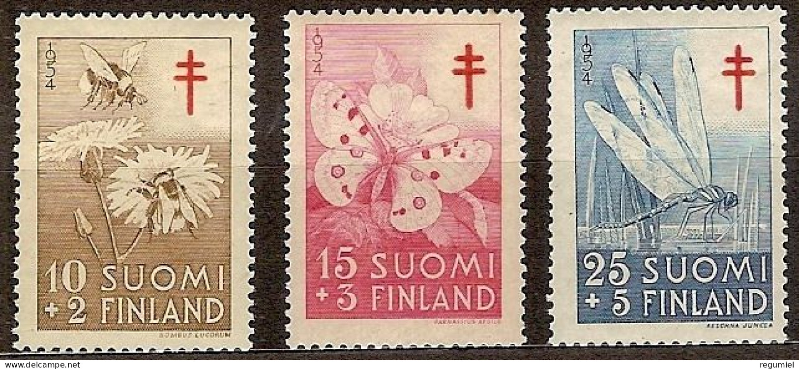 Finlandia 0417/419 ** MNH. 1954 - Unused Stamps