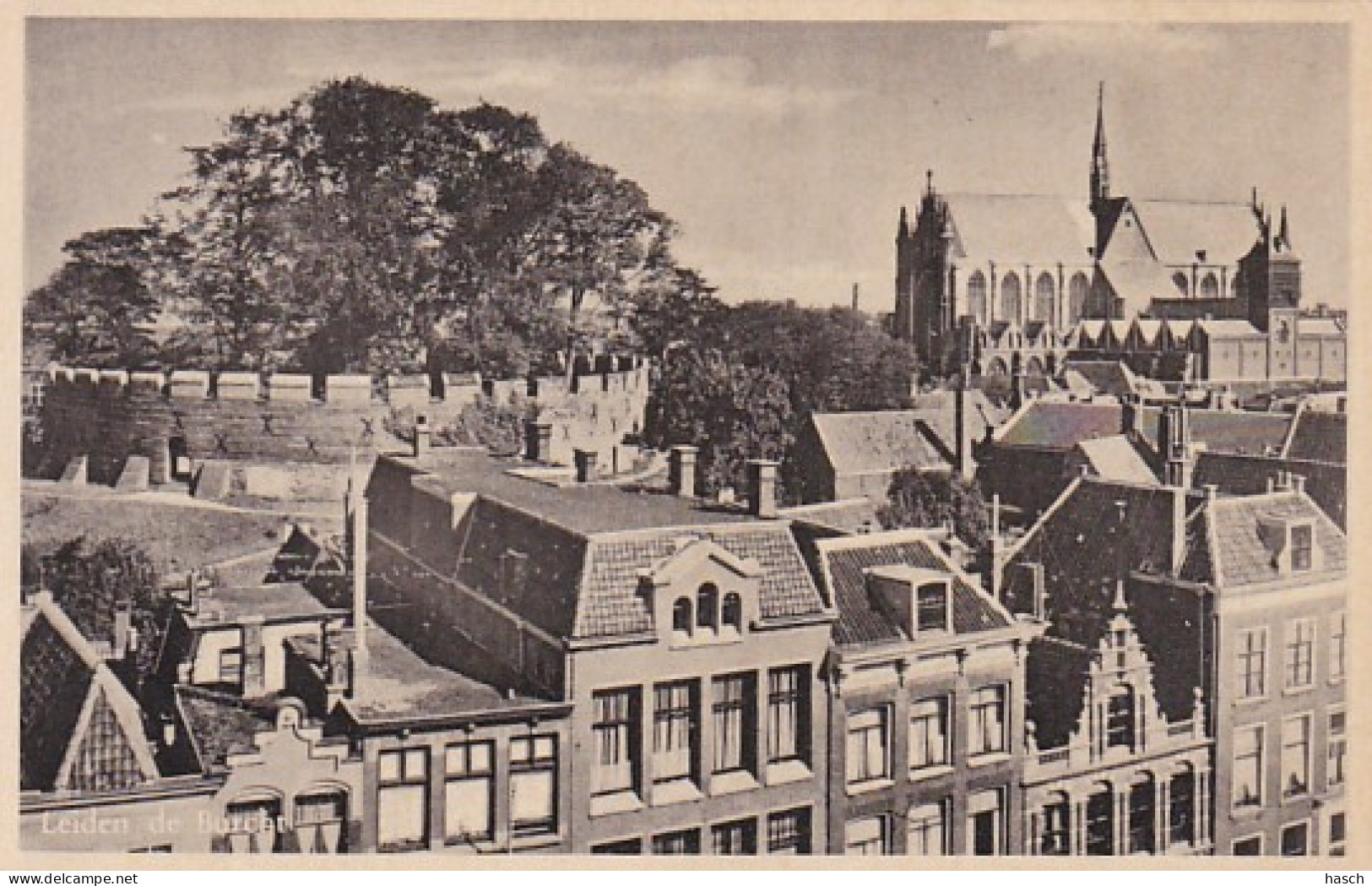 261069Leiden, De Burcht. (minuscule Vouwen In De Hoeken) - Leiden