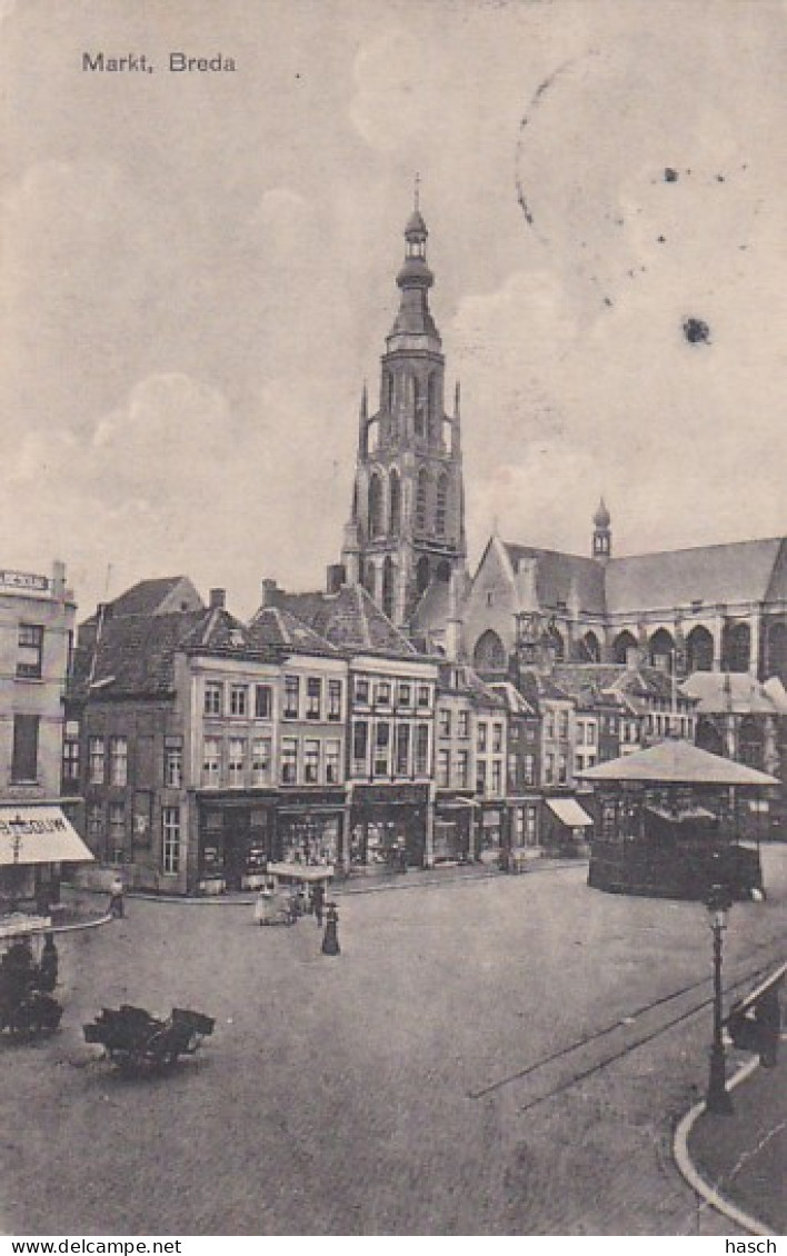 261087Breda, Markt (rechtsonder Een Vouw) - Breda