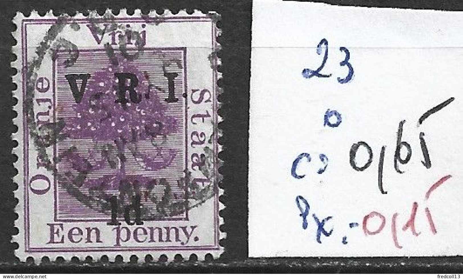 ORANGE 23 Oblitéré Côte 0.65 € - Orange Free State (1868-1909)