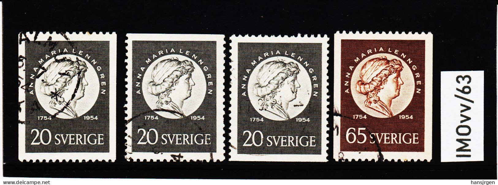 IMOvv/63 SCHWEDEN 1954  Michl 394/95 Used / Gestempelt SIEHE ABBILDUNG - Oblitérés