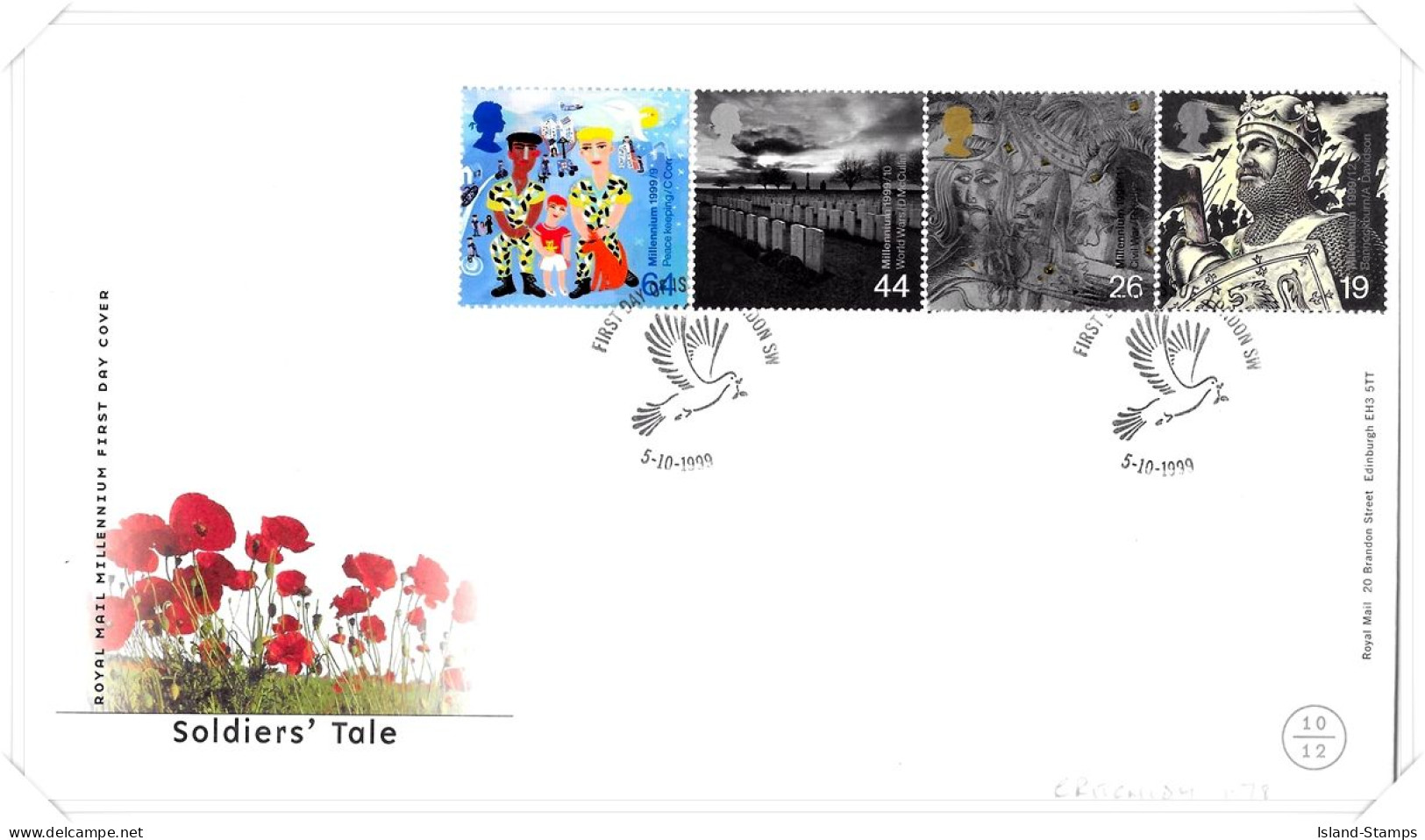 1999 Soldiers Tale Unaddressed FDC Tt - 1991-2000 Decimal Issues