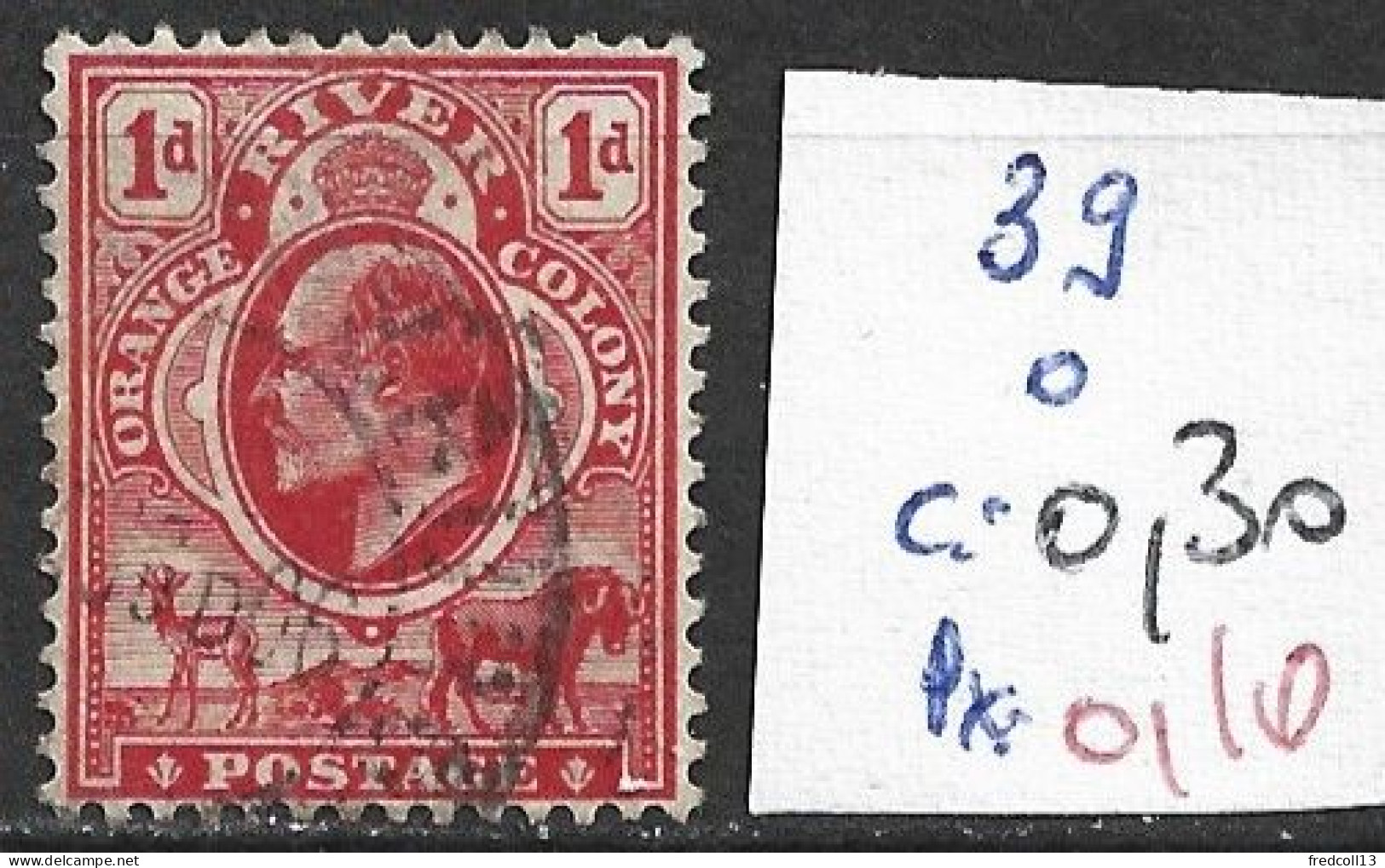 ORANGE 39 Oblitéré Côte 0.30 € - Oranje-Freistaat (1868-1909)