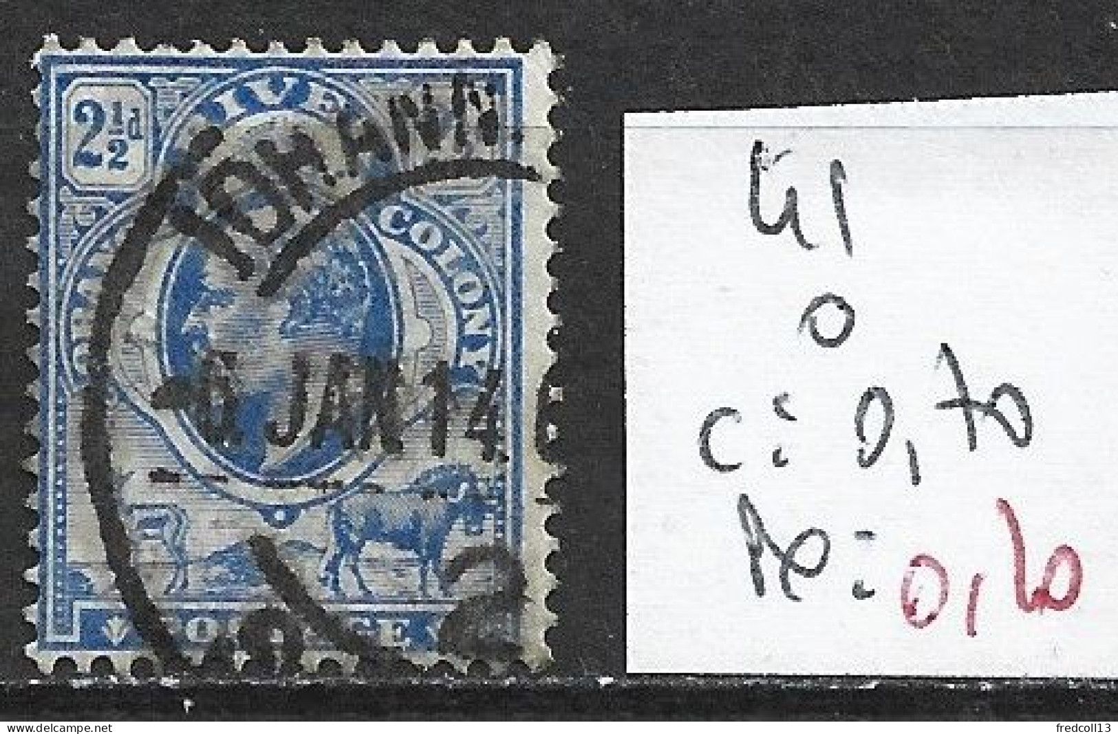 ORANGE 41 Oblitéré Côte 0.70 € - État Libre D'Orange (1868-1909)