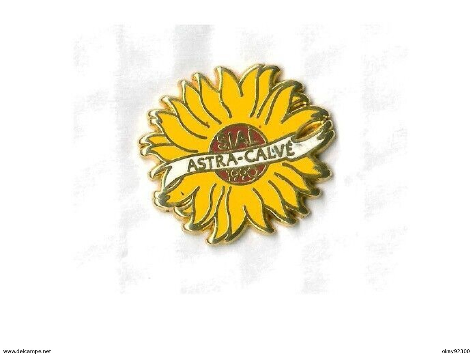 Pin's Tennis Roland Garros Astra-Calvé SIAL 1990 - Tenis