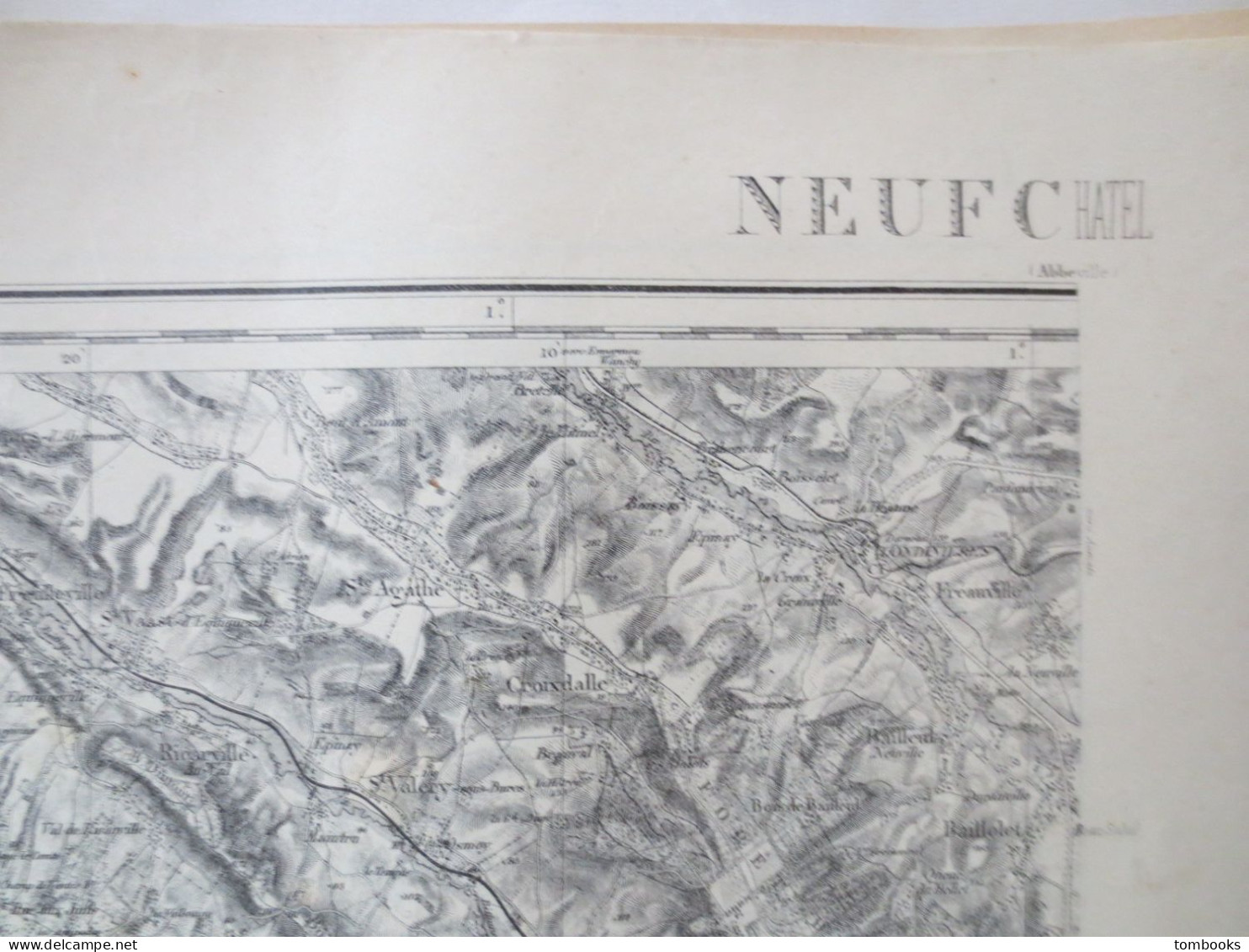 76 - Neufchâtel - Ensemble De 4 Cartes Terrestres - 1889 Levé 1901 - B.E  - - Topographische Karten