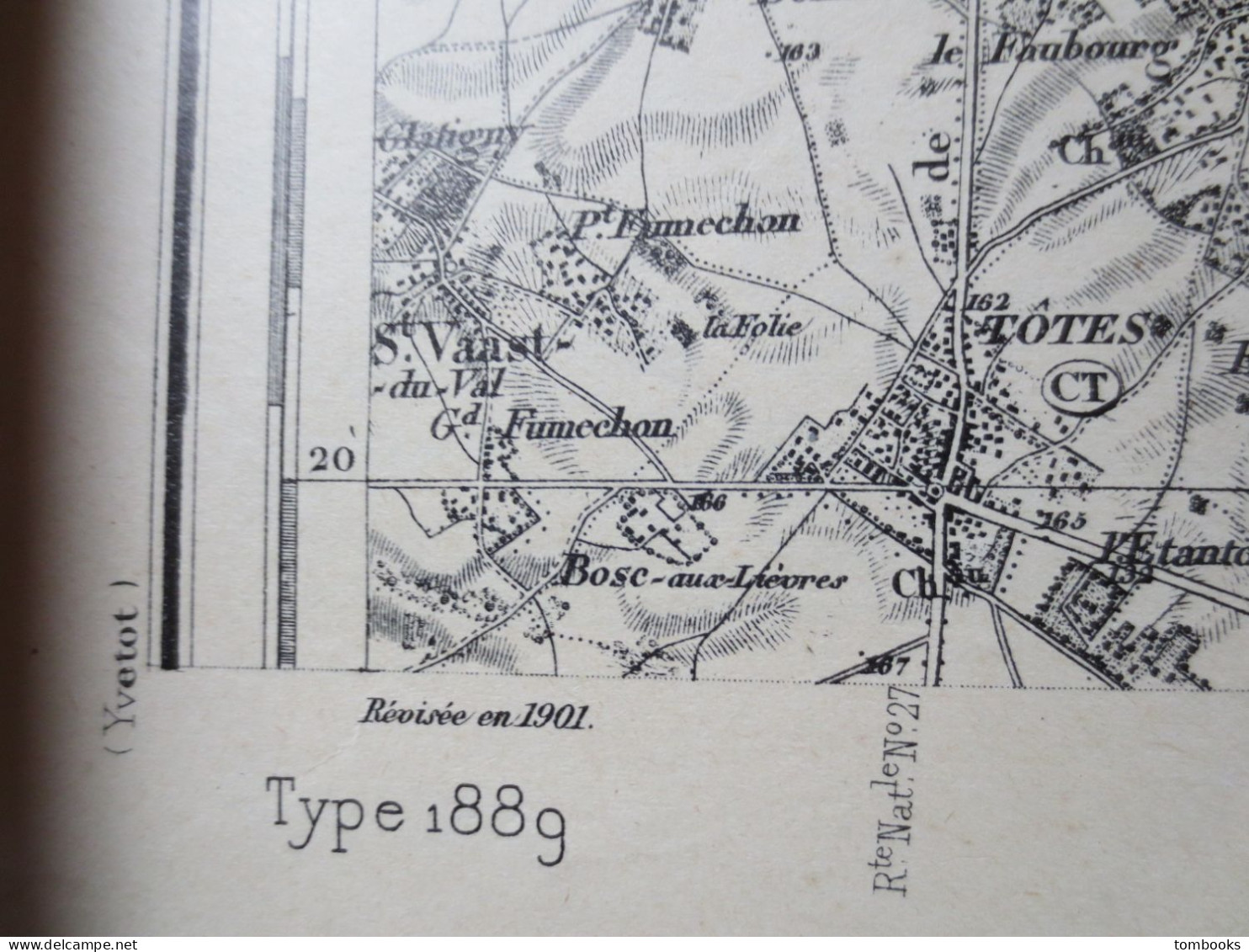 76 - Neufchâtel - Ensemble De 4 Cartes Terrestres - 1889 Levé 1901 - B.E  - - Cartes Topographiques