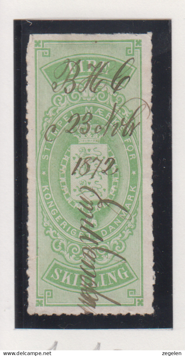 Denemarken Fiskale Zegel Cat. J.Barefoot Stempelmaerke 1 - Revenue Stamps