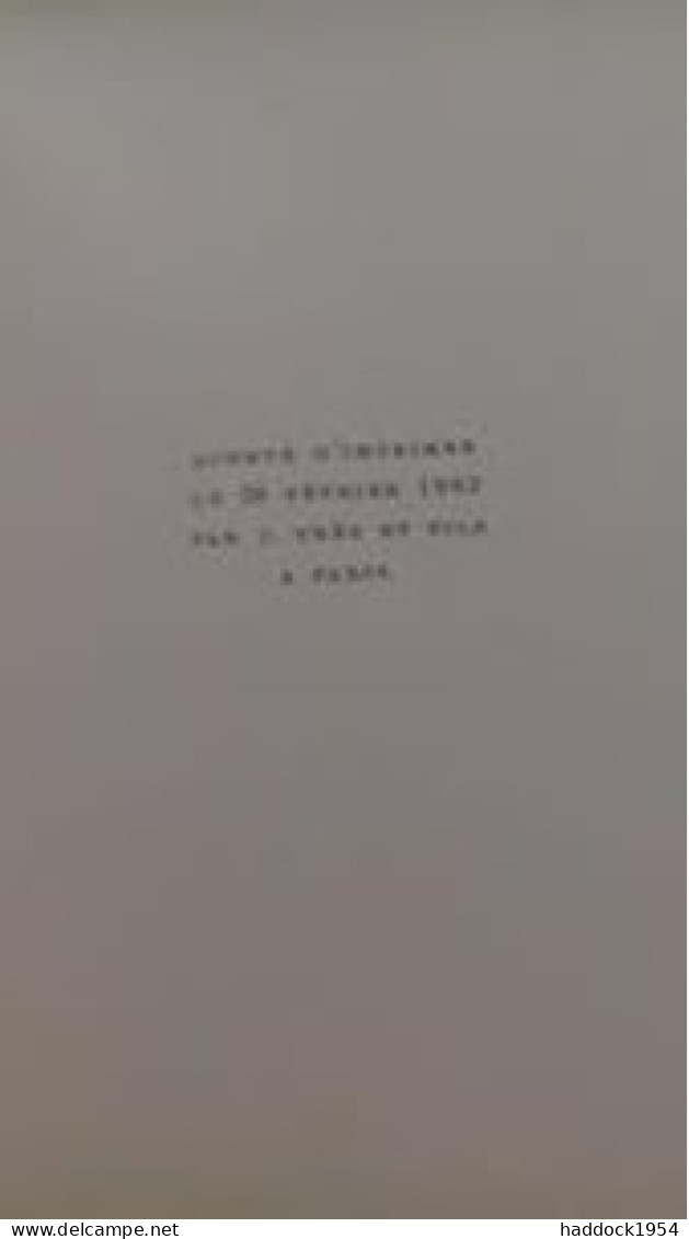 Vathek WILLIAM BECKFORD Cercle Des Amateurs De Livres Et D'art JACQUES HAUMONT 1962 - Autres & Non Classés