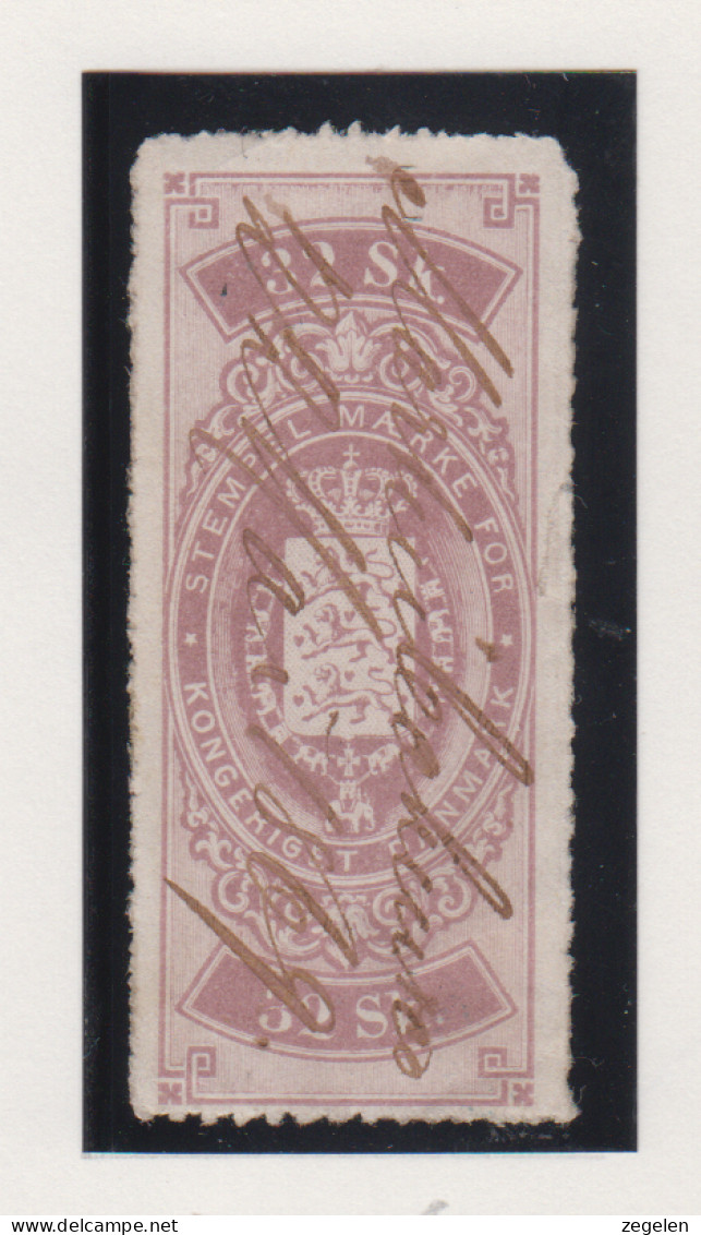 Denemarken Fiskale Zegel Cat. J.Barefoot Stempelmaerke 4 - Revenue Stamps