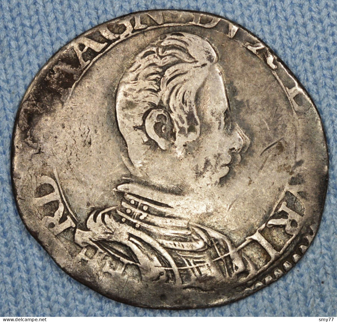 1 Lira • 1623-1650 • Toscana - Ferdinando II De Medici • Très Rare • Portrait Tréflé • Décapitation Jean Baptiste • [204 - Monete Feudali