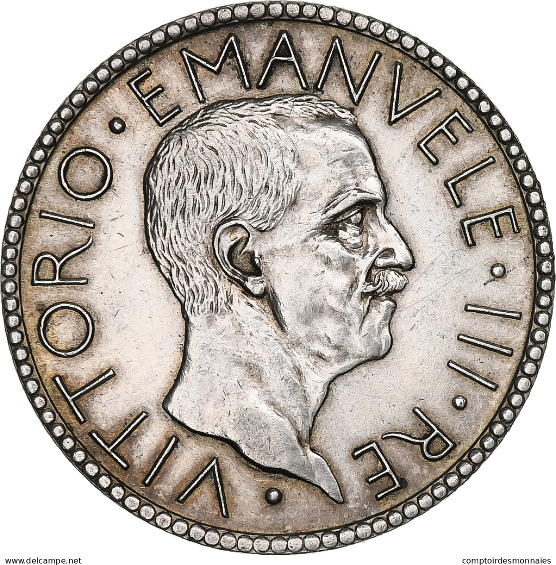 Italie, Vittorio Emanuele III, 20 Lire, 1927-VI, Rome, Argent, SUP, KM:69 - 1900-1946 : Victor Emmanuel III & Umberto II