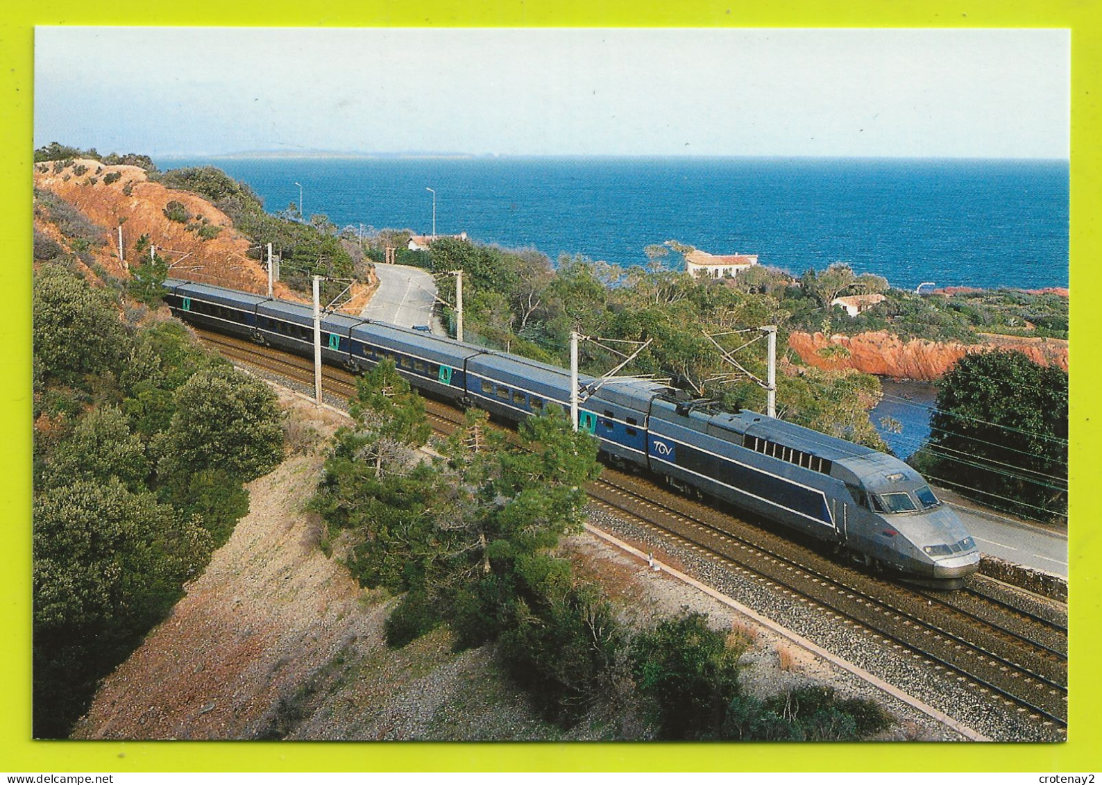 83 Vers ANTHEOR CAP ROUX Train TGV En Février 2004 - Antheor