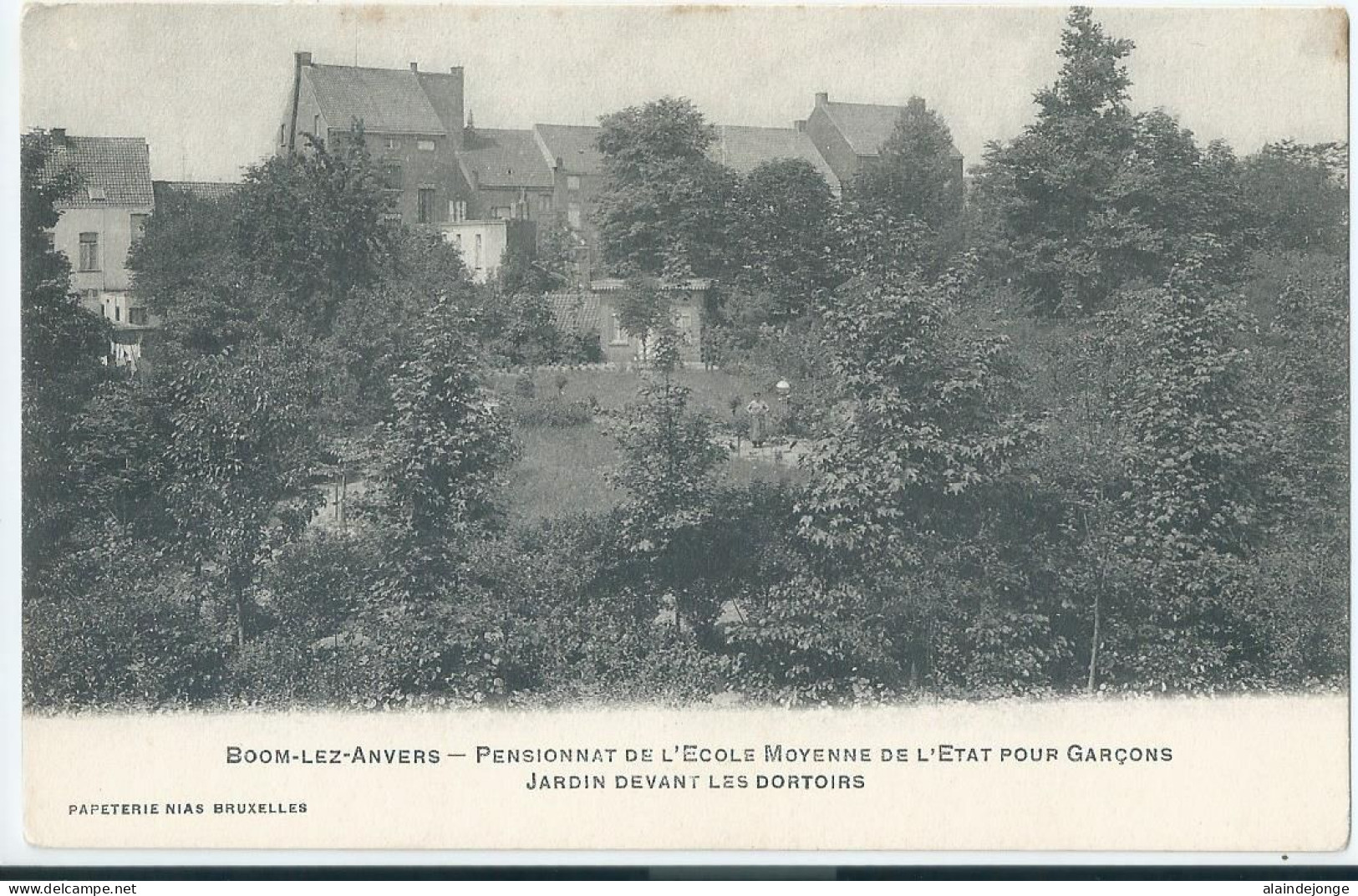 Boom-Lez-Anvers - (Boom) - Pensionnat De L'Ecole Moyenne De L'Etat Pour Garcons - Jardin Devant Les Dortoirs  - Boom