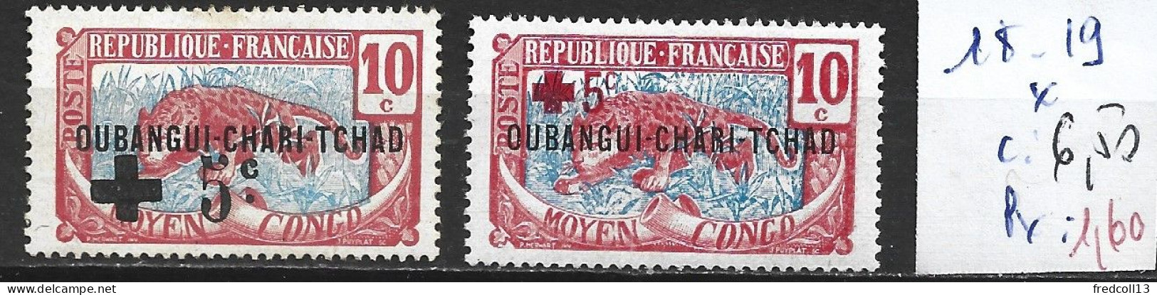 OUBANGUI-CHARI 18-19 * Côte 6.50 € - Ungebraucht