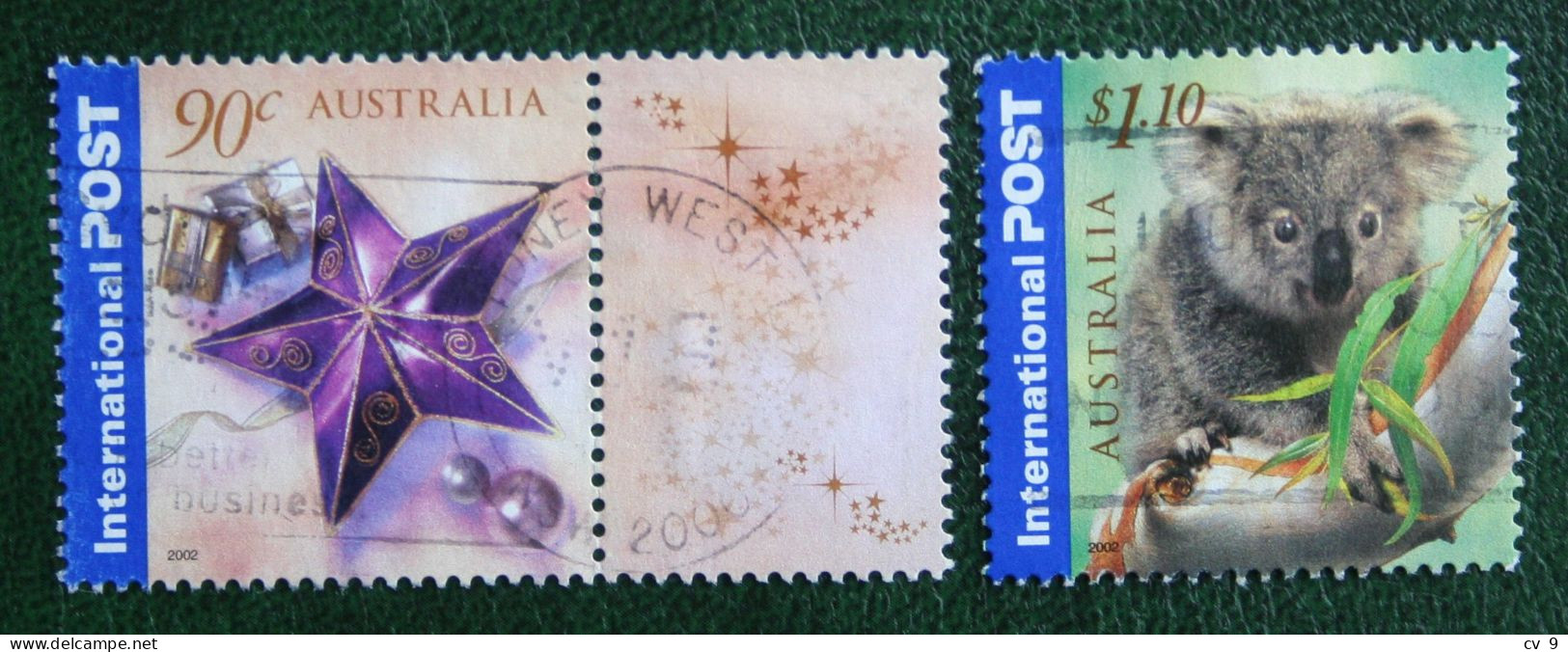 Greeting Stamps Koala Christmas Noel 2002 (Mi 2156-2157) Used Gebruikt Oblitere Australia Australien Australie - Usados