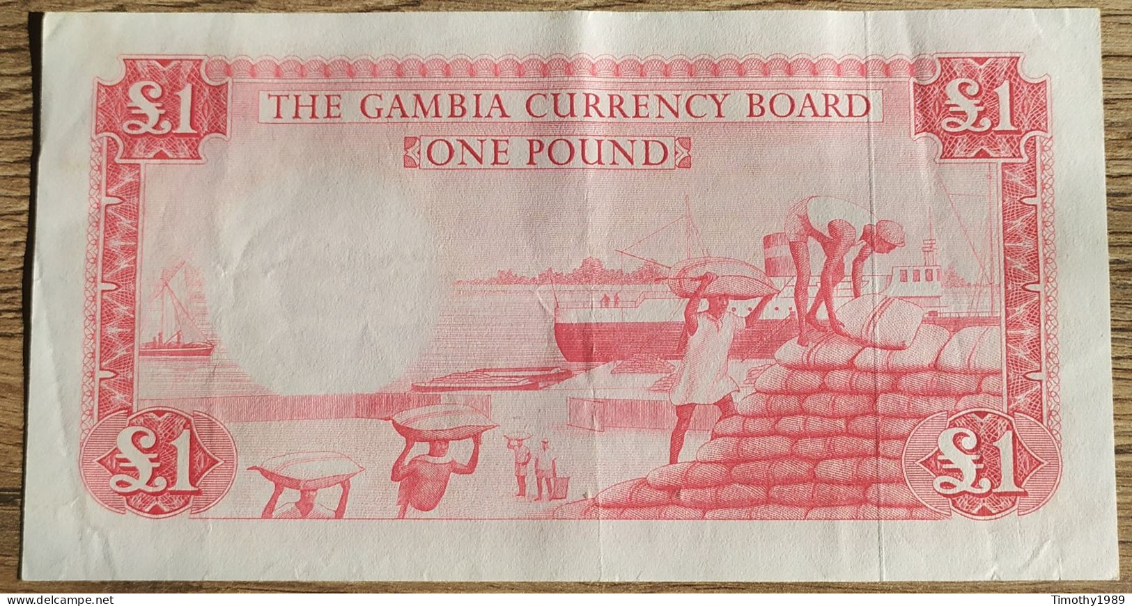 P#2 - 1 Pound Gambia 1965-1970 - XF+ (rare!!) - Gambie