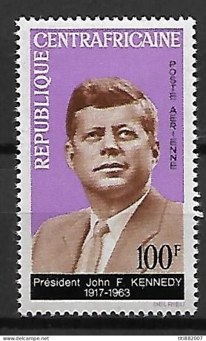 CENTRAFRIQUE.    Aéro.  1964.    Y&T N° 26 **.    J-F. Kennedy - Kennedy (John F.)