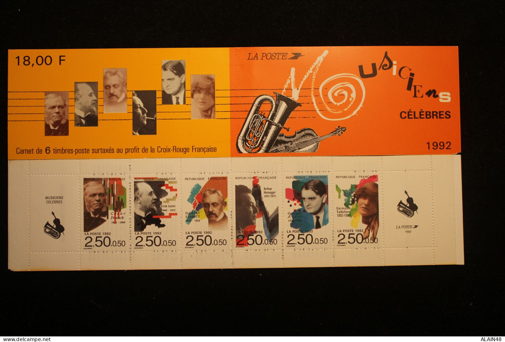 FRANCE 1992 CARNET BC2753 PERSONNAGES CELEBRES MUSICIENS NEUFS** NON PLIE TTB - Personajes