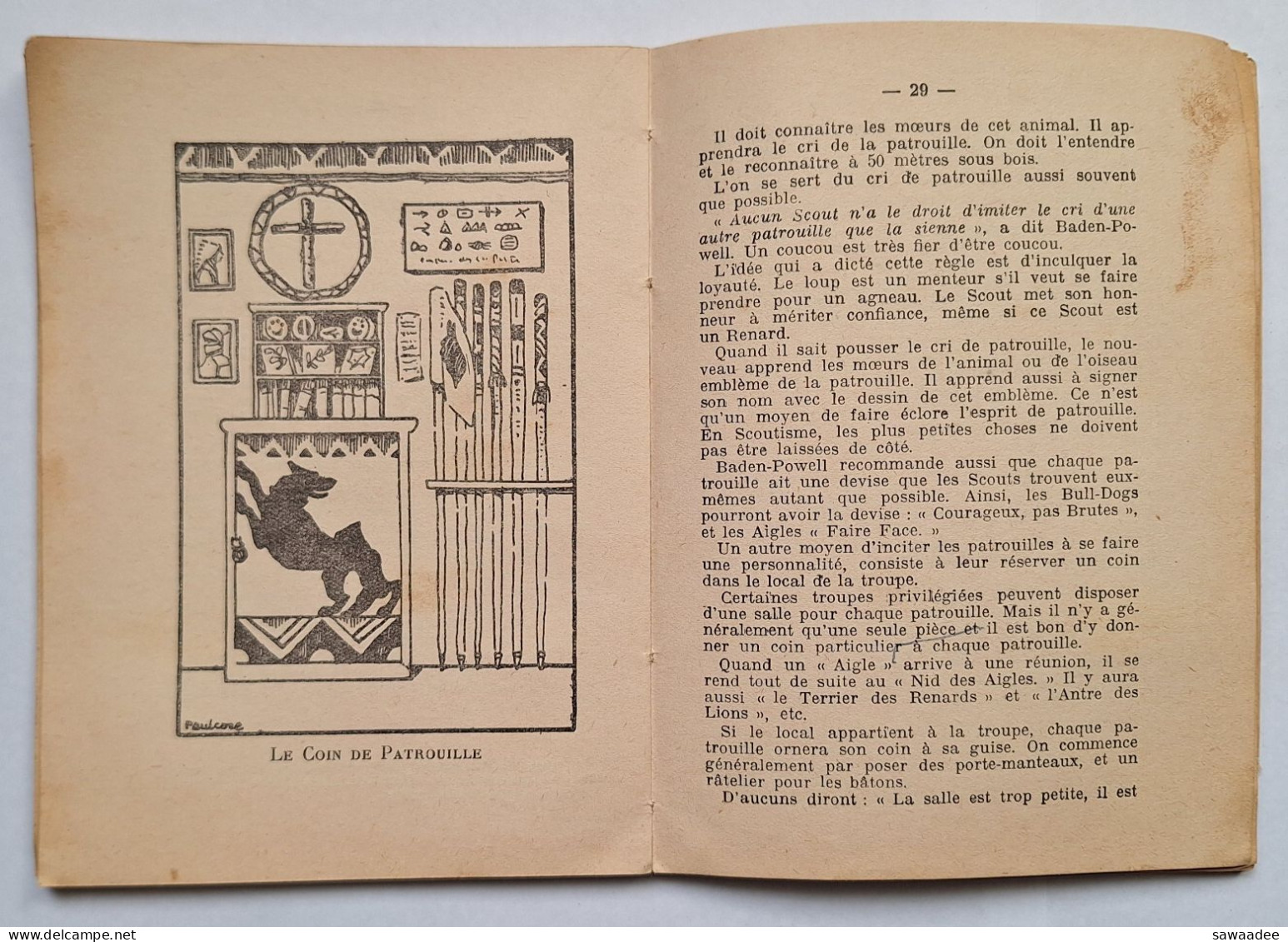 SCOUTISME - FRANCE - LIVRET - 1937 - LE SYSTEME DES PATROUILLES - ROLAND PHILIPPS - PREFACE : BADEN POWELL - Scoutismo