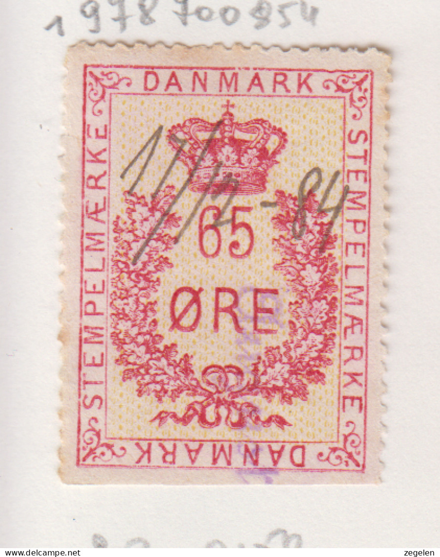 Denemarken Fiskale Zegel Cat. J.Barefoot Stempelmaerke 22 - Revenue Stamps