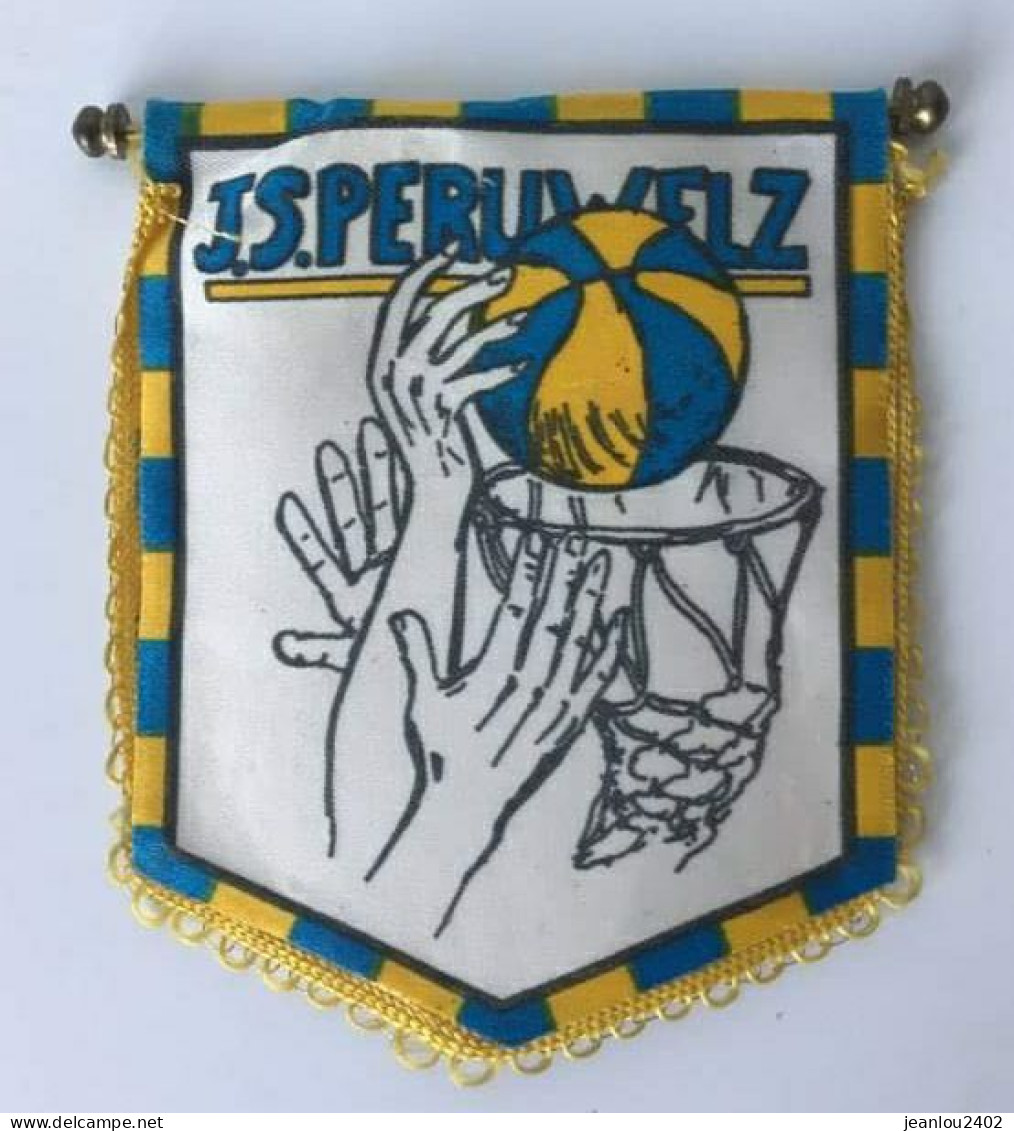 PETIT DRAPEAU BASKET "J.S. PERUWELZ" - Habillement, Souvenirs & Autres