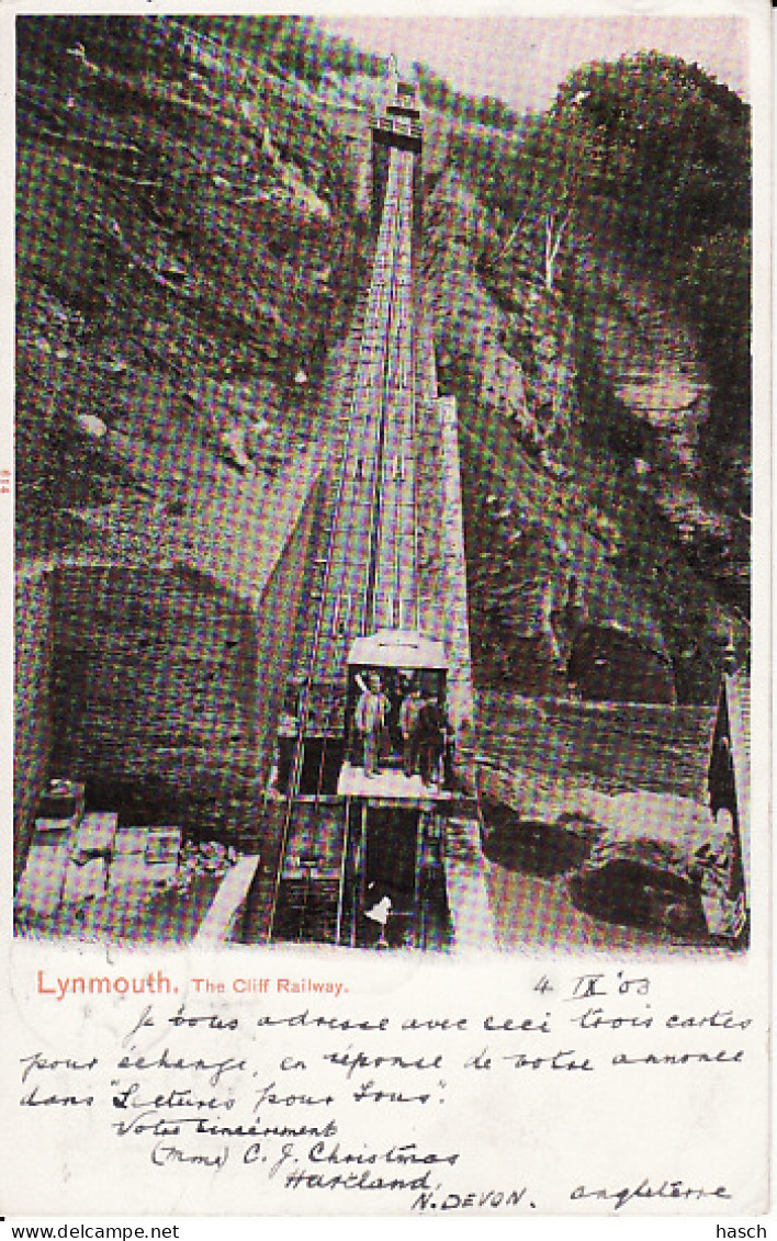 264785Lynmouth, The Cliff Railway 1903 - Lynmouth & Lynton